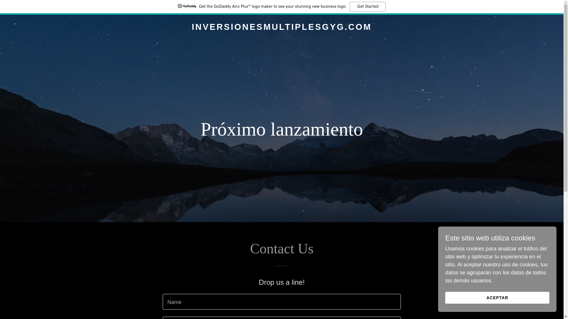 website screenshot of https://inversionesmultiplesgyg.com/