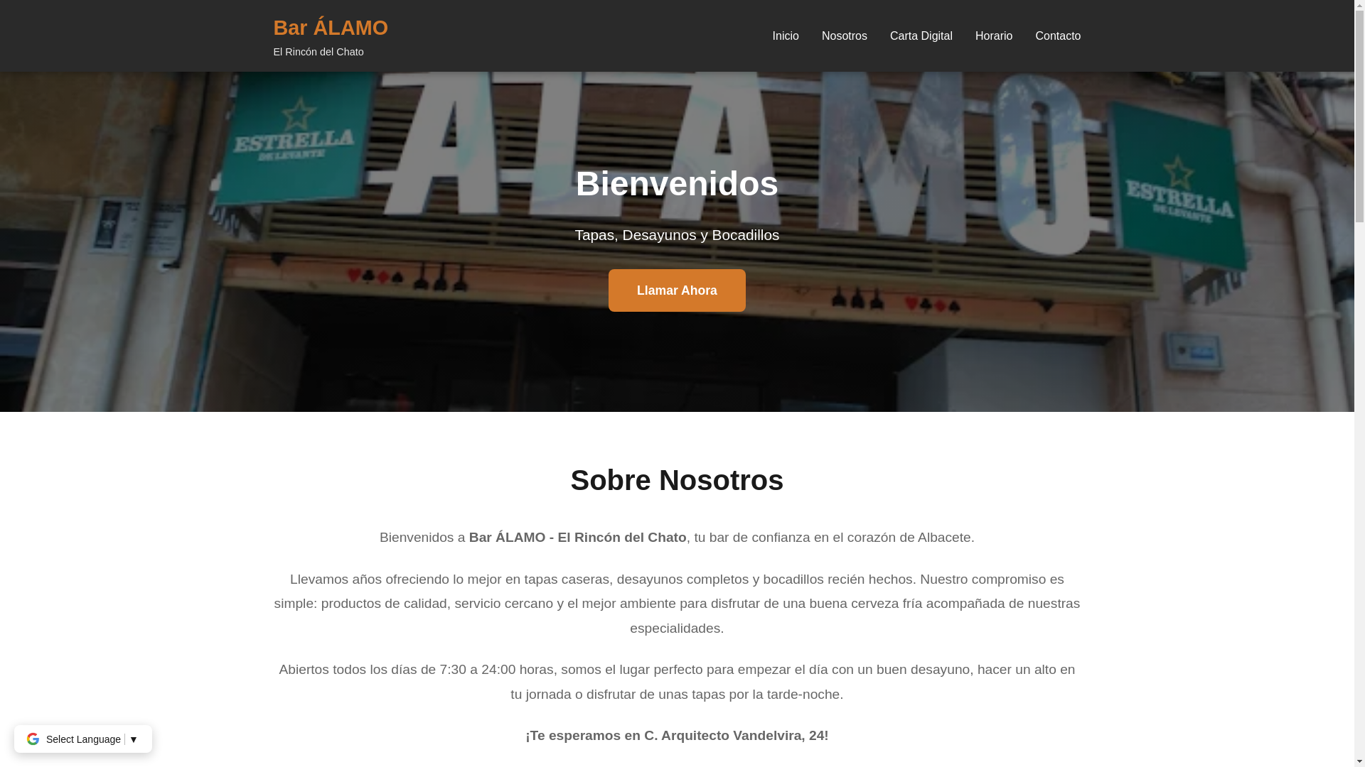 website screenshot of https://baralamorincondelchato.es/