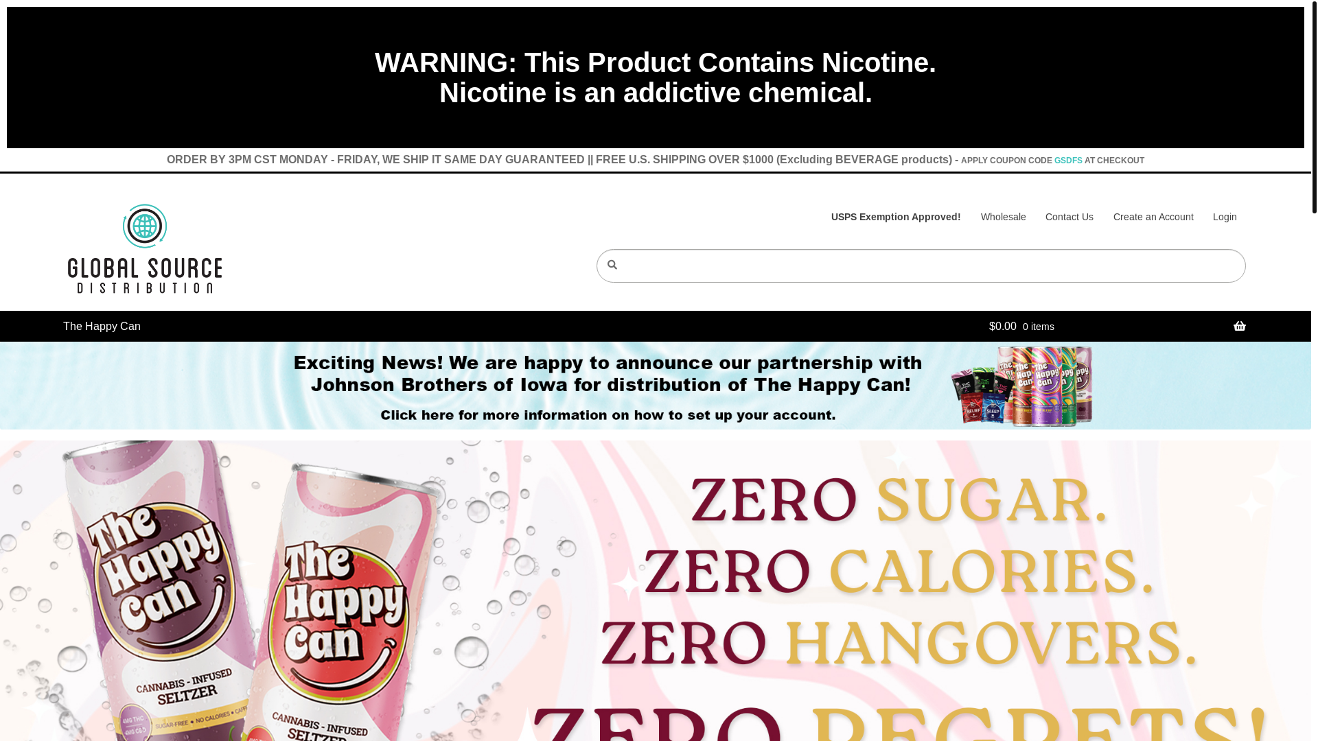 website screenshot of https://happycanorders.com/