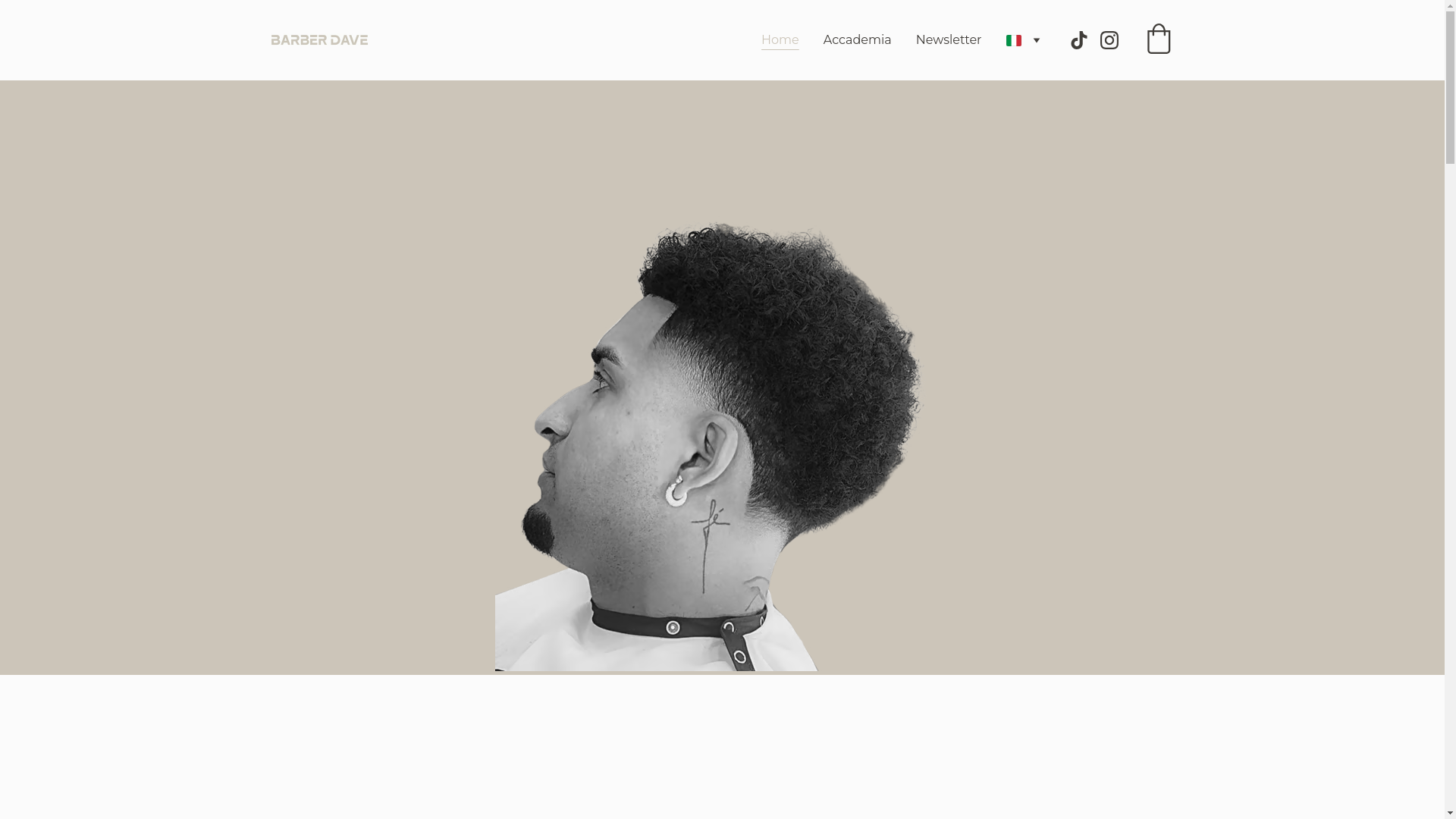 website screenshot of https://barberdave.it/