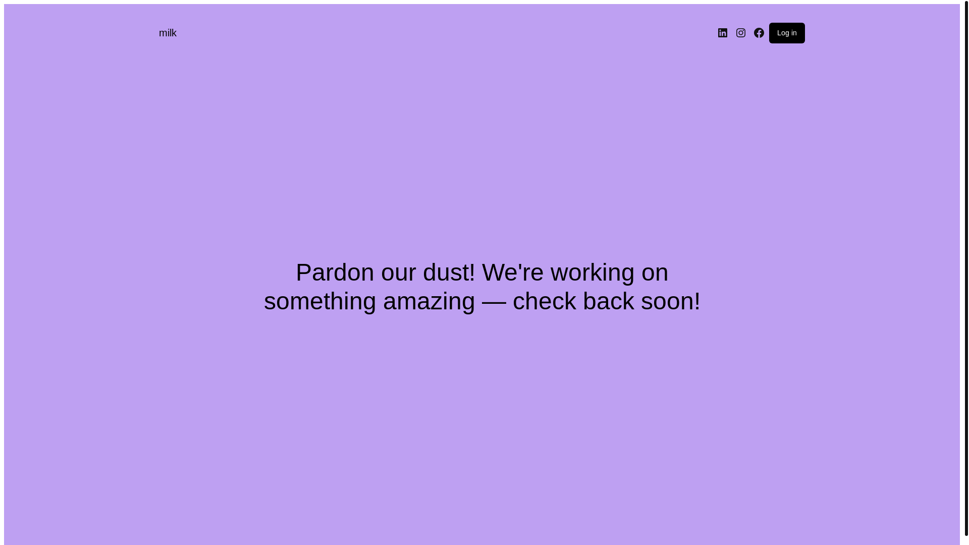 website screenshot of https://zbcmilk.com/