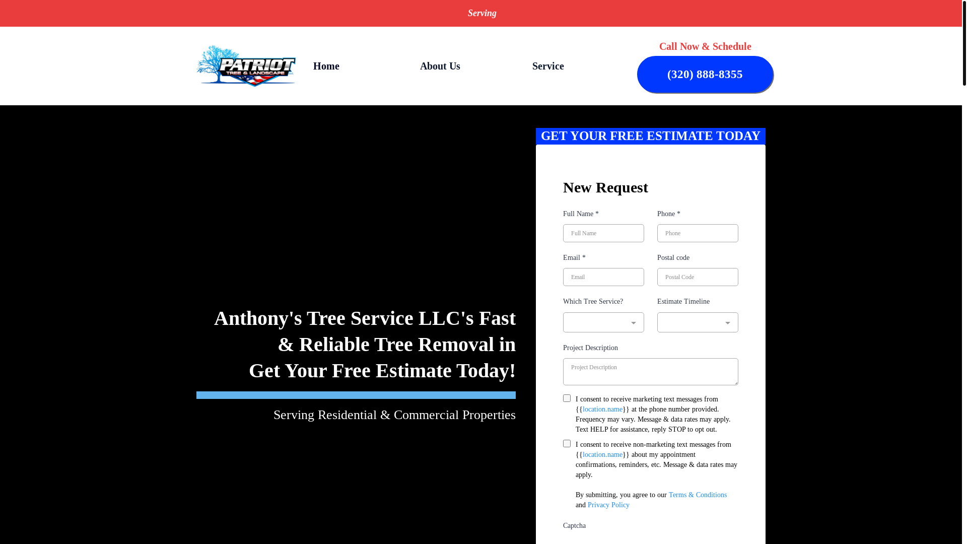 website screenshot of https://anthonystree.com/