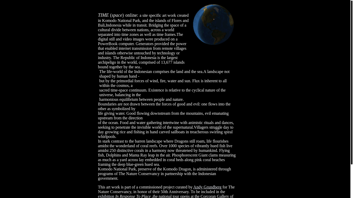 website screenshot of https://timespace-hopesandrow.site/