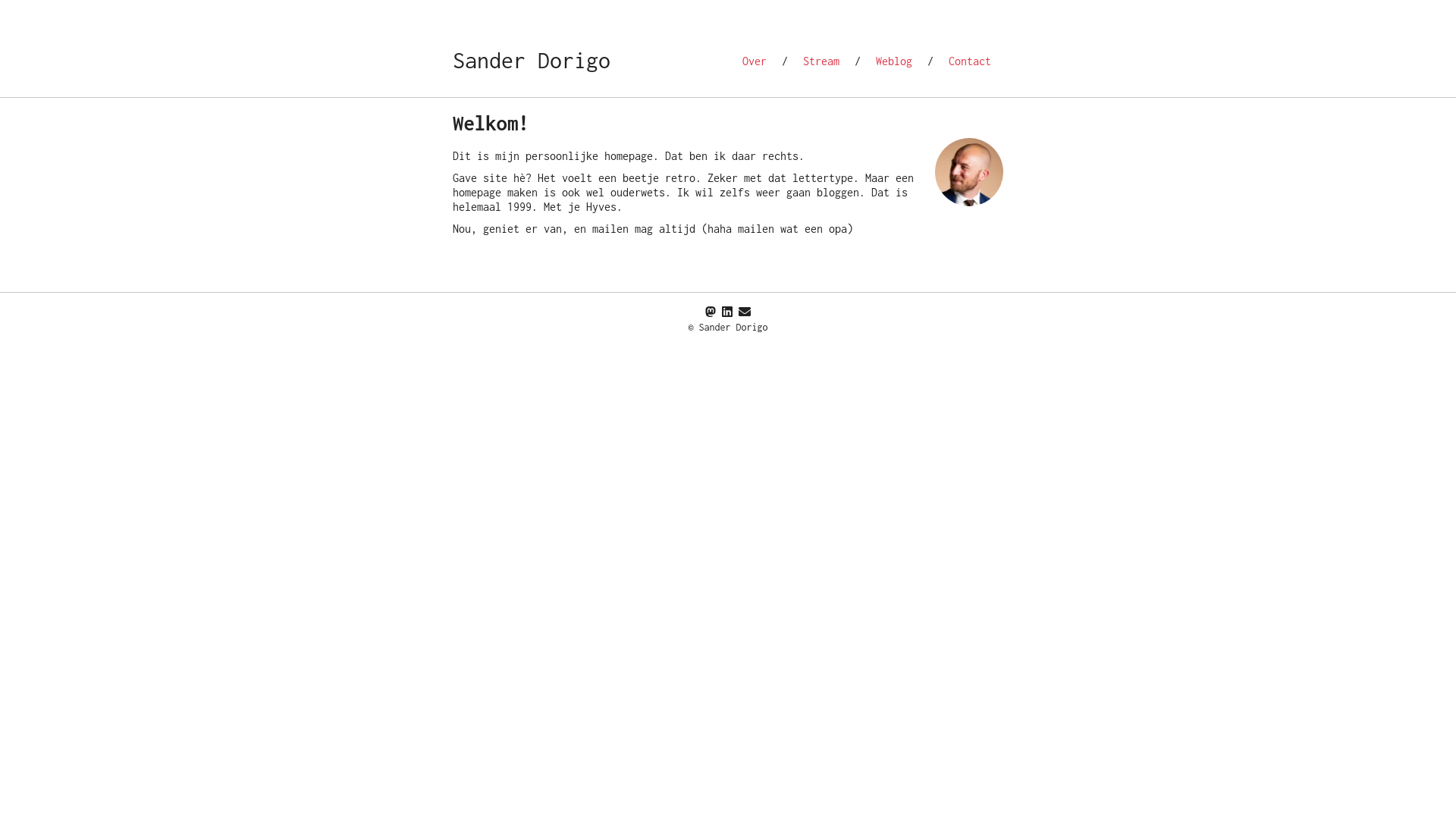 website screenshot of https://sanderdorigo-nl.pages.dev/