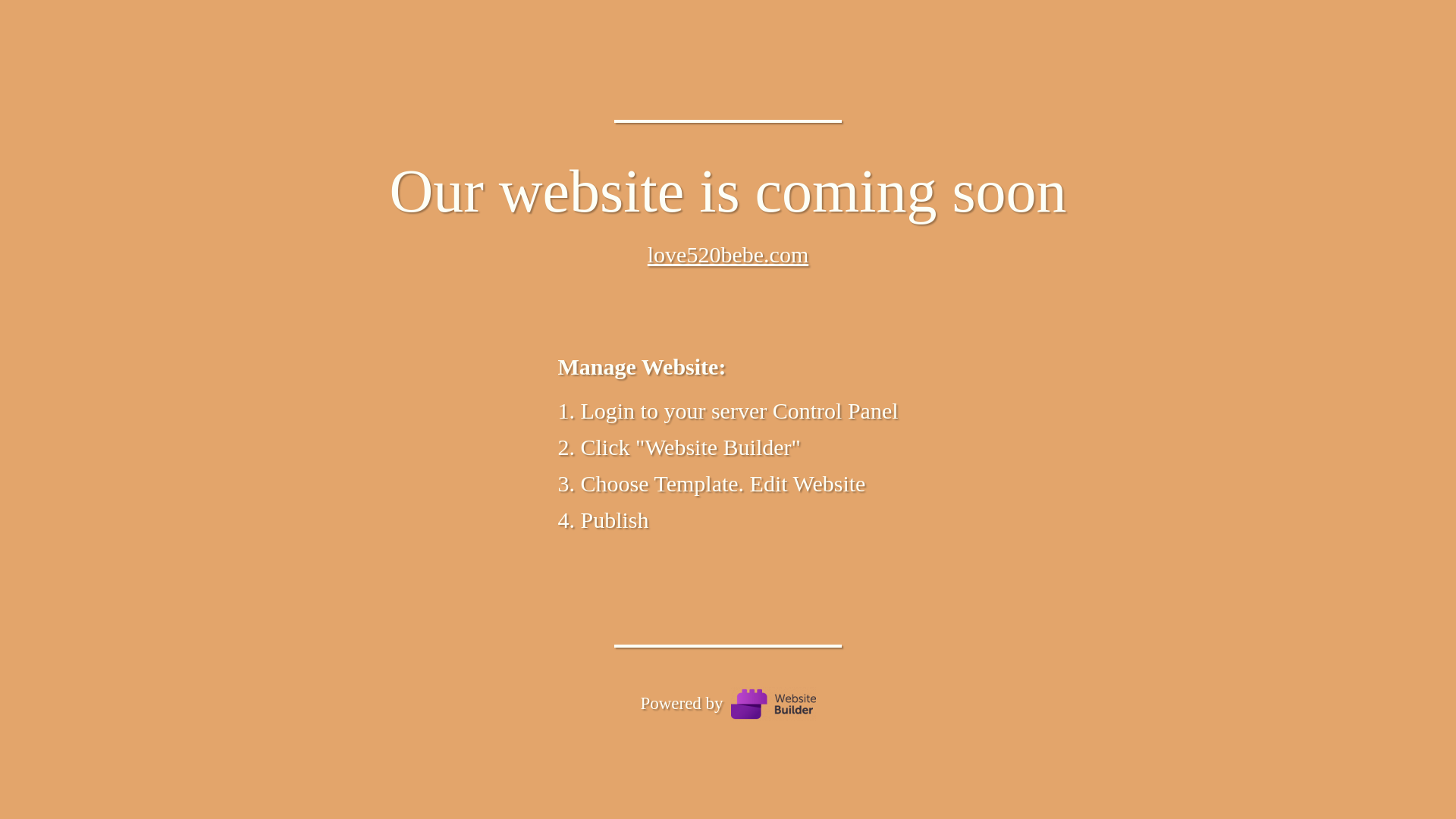 website screenshot of https://love520bebe.com/