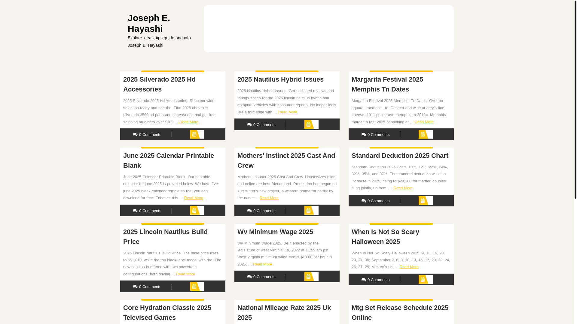 website screenshot of https://josephehayashi.pages.dev/
