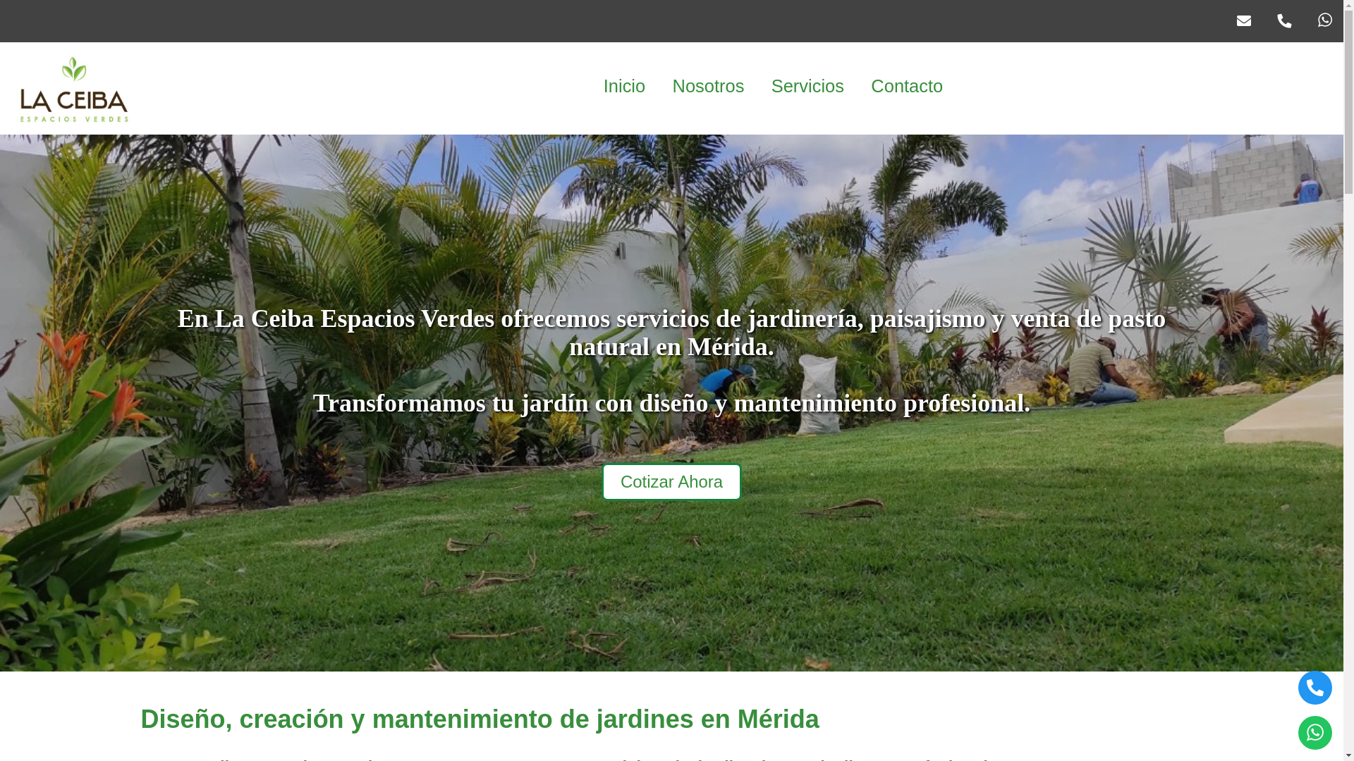 website screenshot of https://pastoenrollolaceibamerida.com/