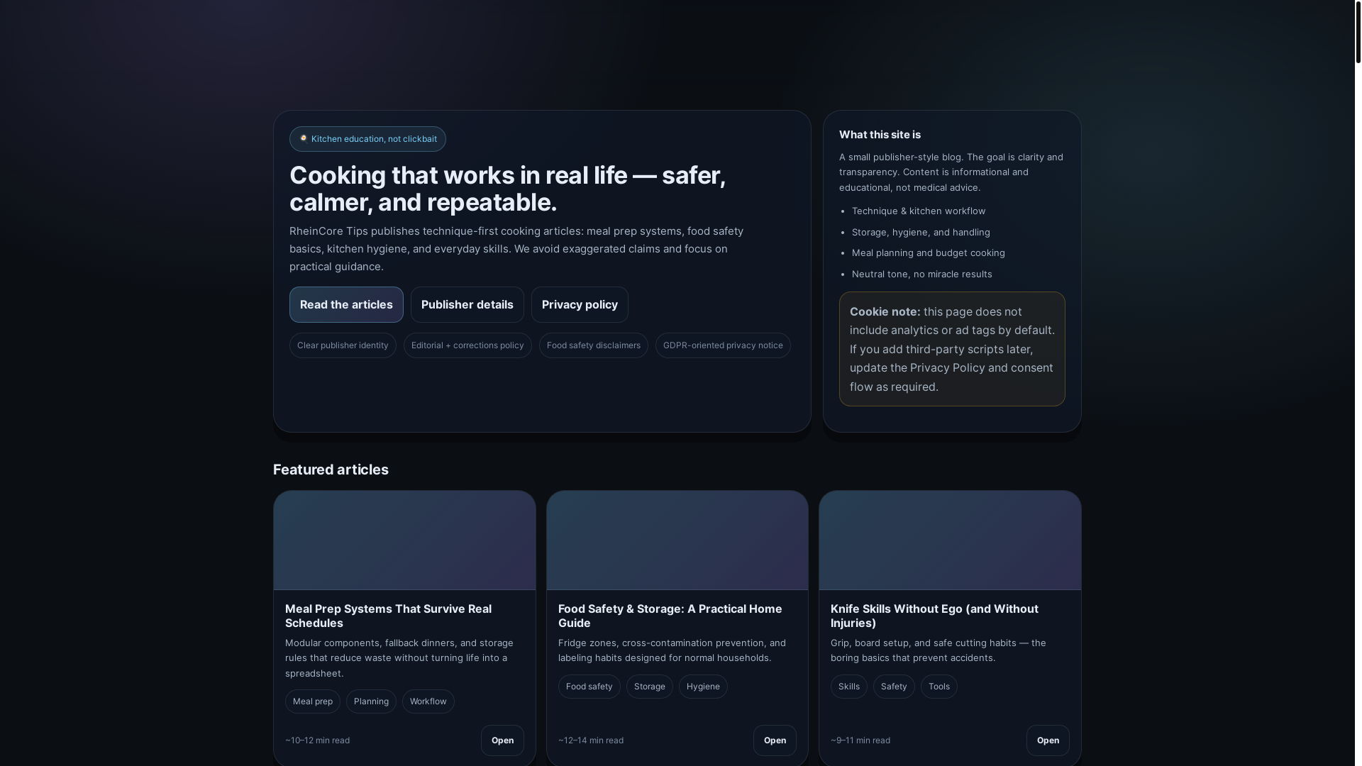 website screenshot of https://rheincore.shop/