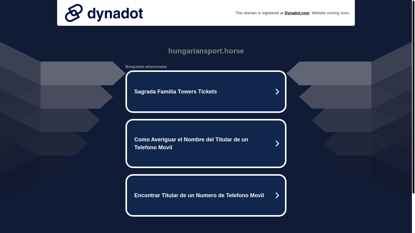 website screenshot of https://hungariansport.horse/