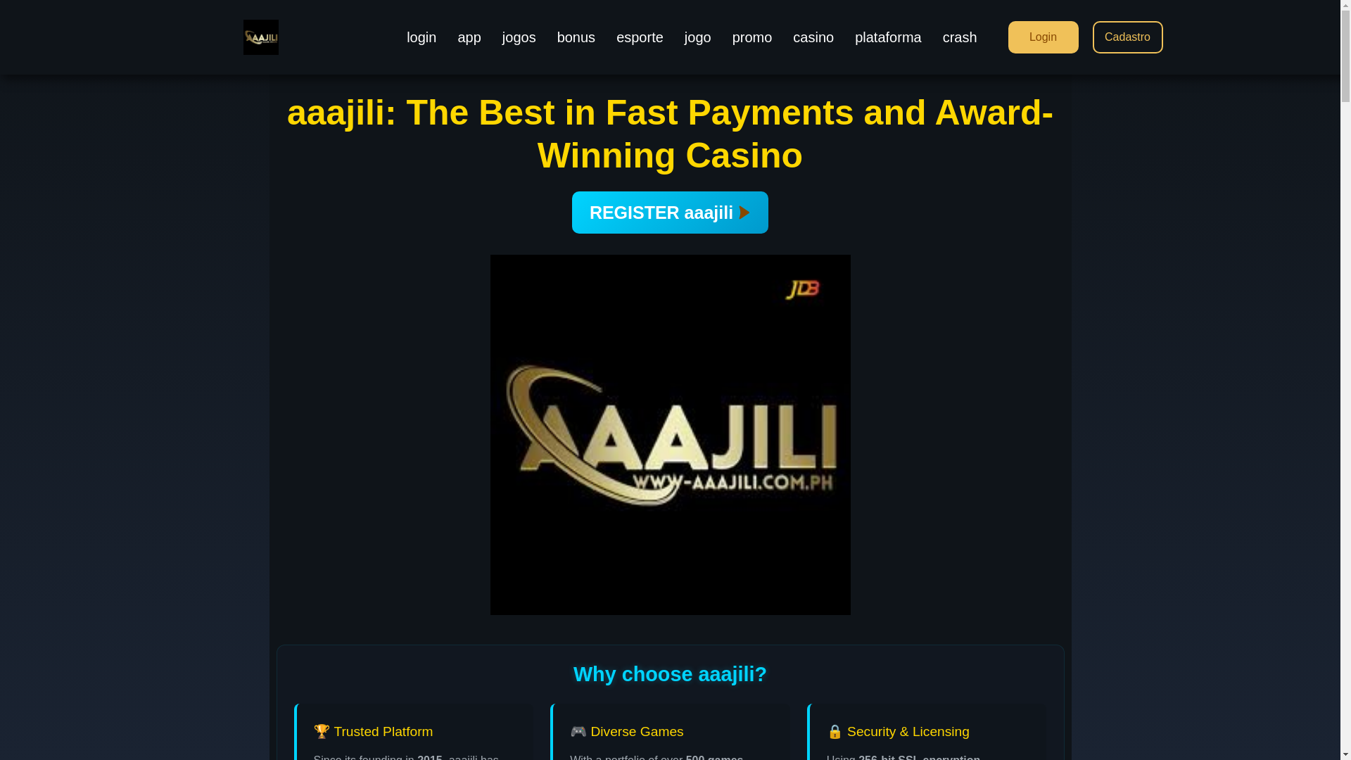 website screenshot of https://aaajilislot.com/