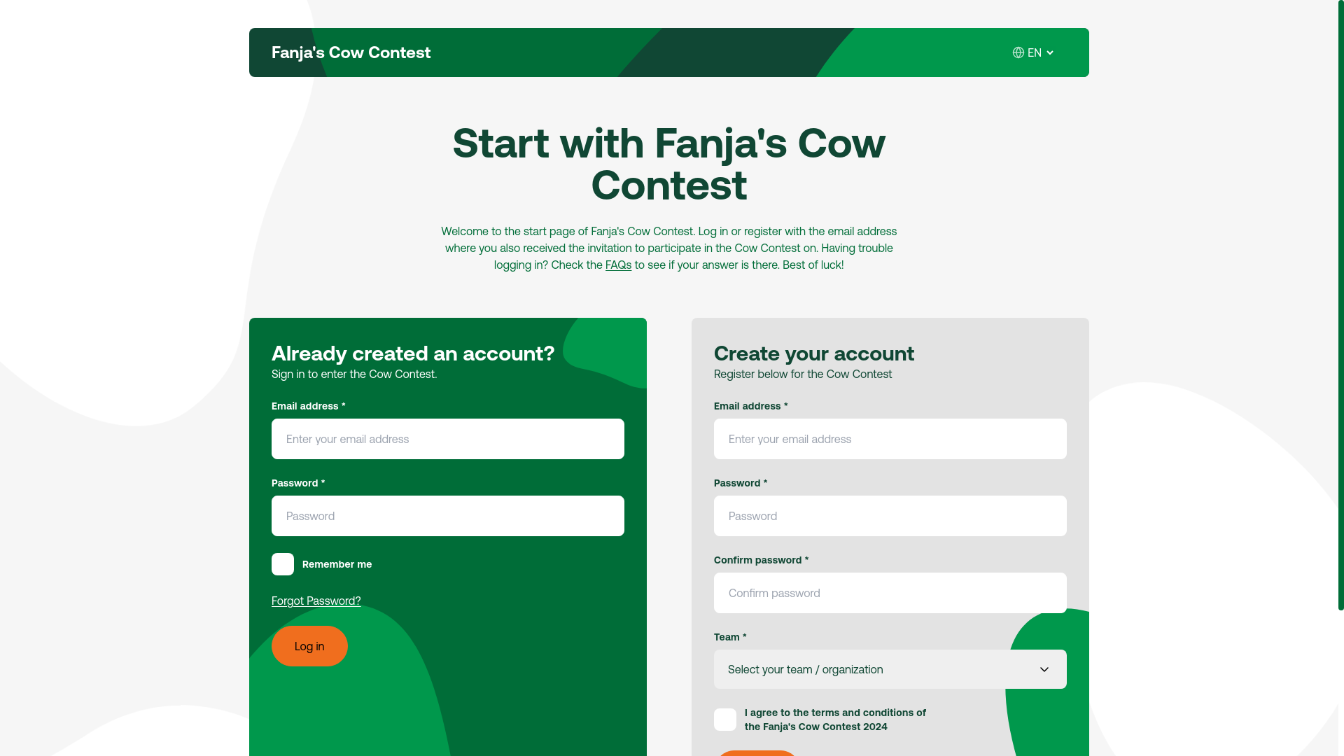 website screenshot of https://dev-cow-contest-fe.pages.dev/
