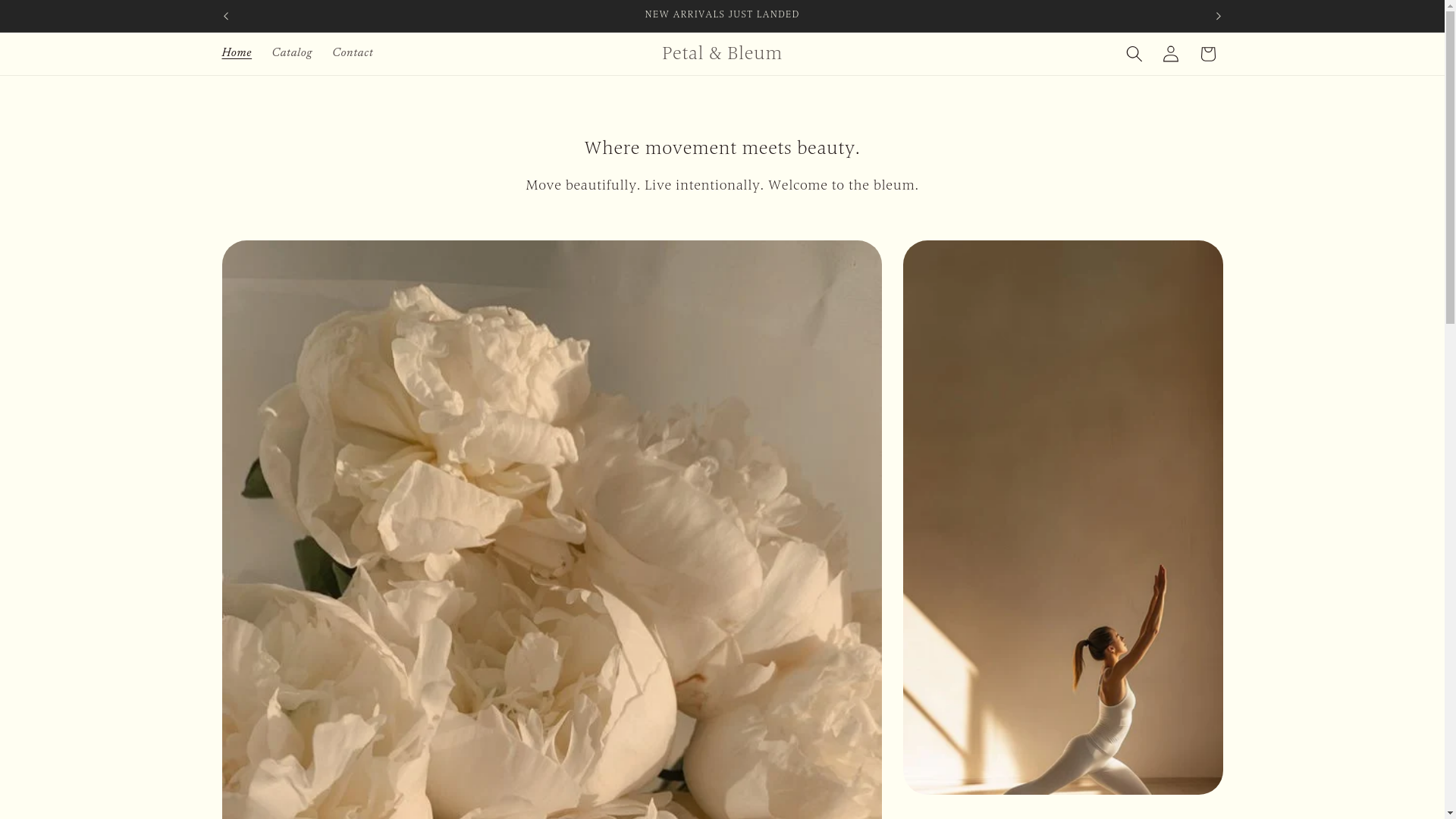 website screenshot of https://petalandbleum.com/