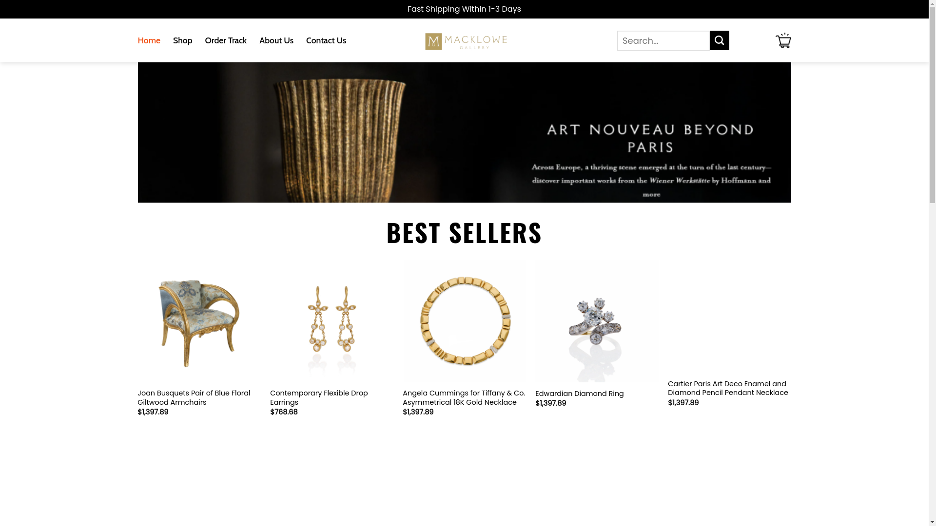 website screenshot of https://ultramacklowegallery.shop/