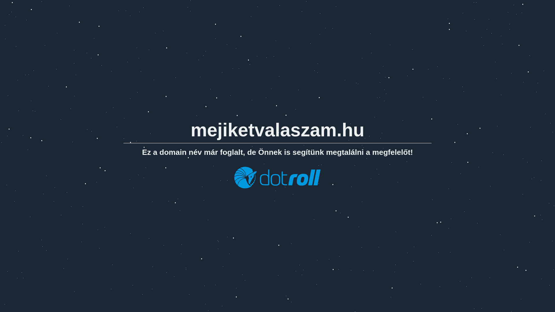 website screenshot of https://mejiketvalaszam.hu/