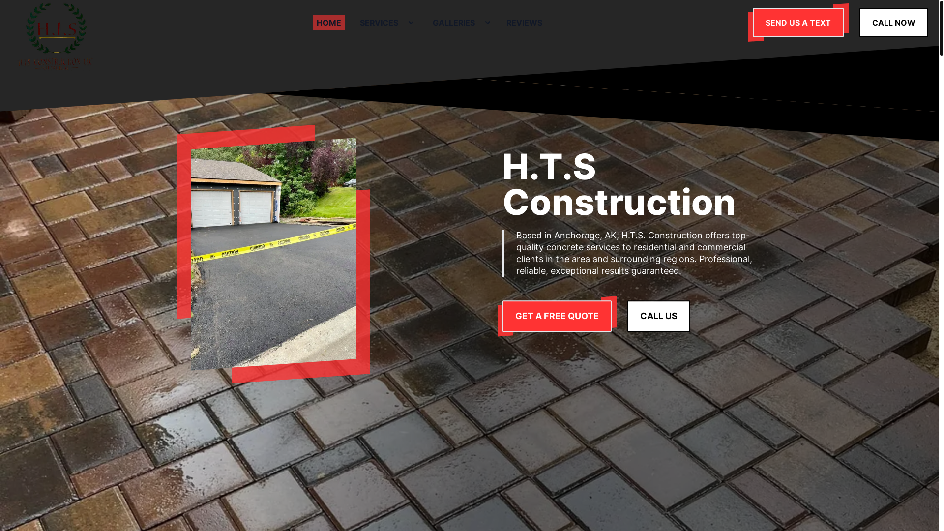 website screenshot of https://htsconstructionllc.com/