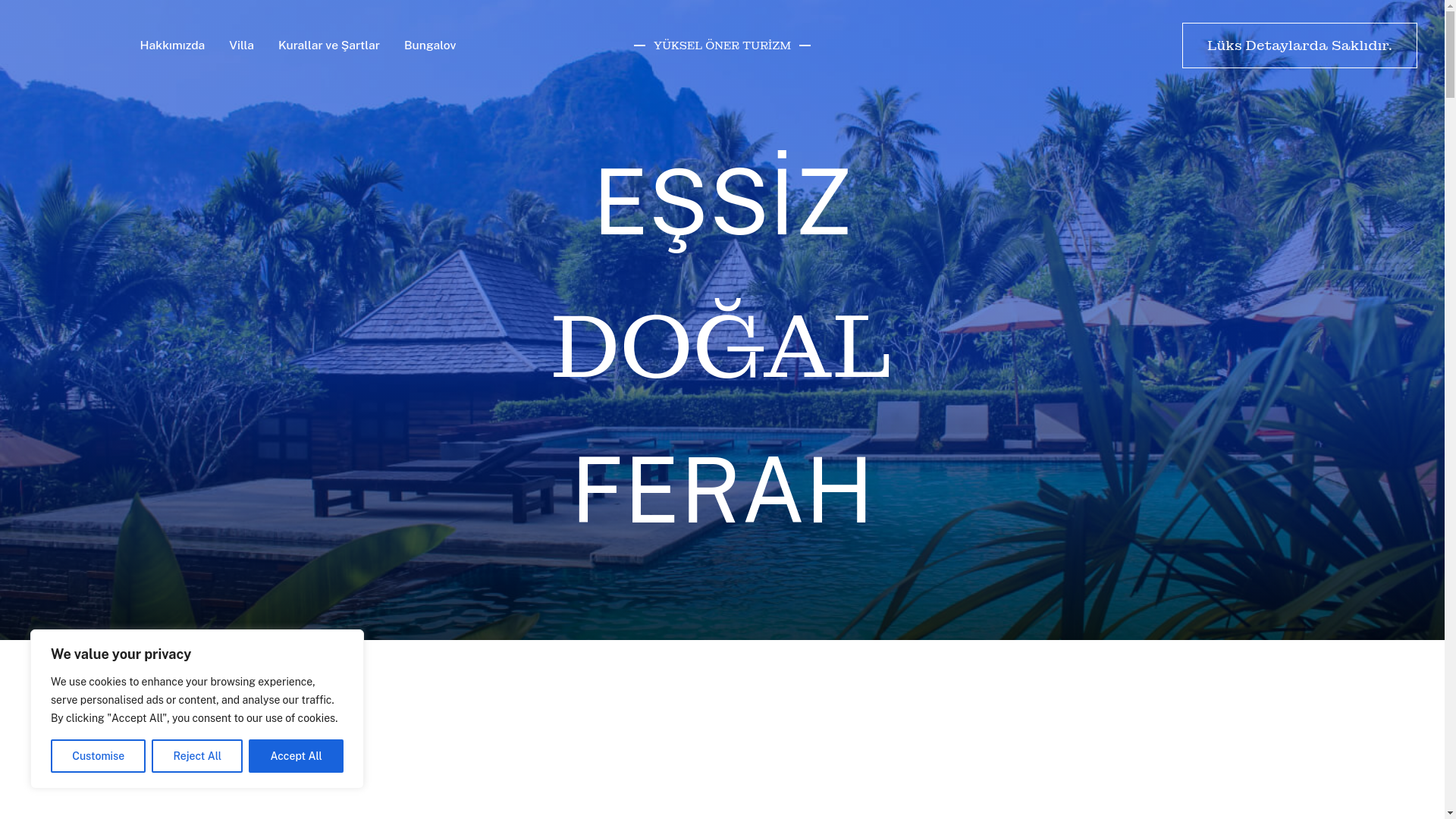 website screenshot of https://yukselonerturizm.com/