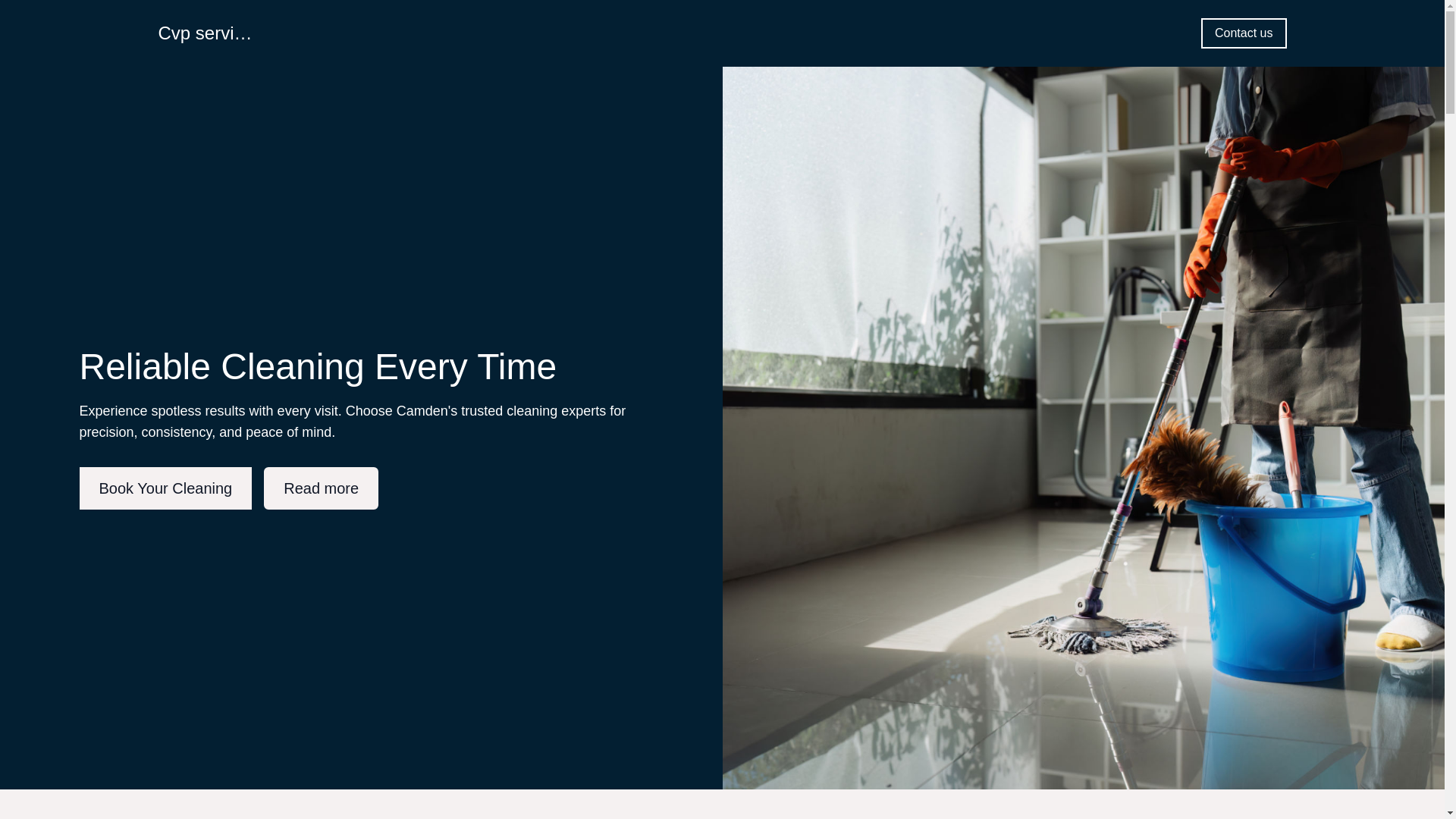 website screenshot of https://cvpcleaningservices.com/