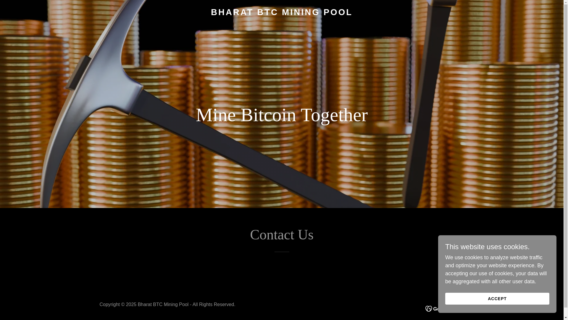 website screenshot of https://bharatbtcpool.com/