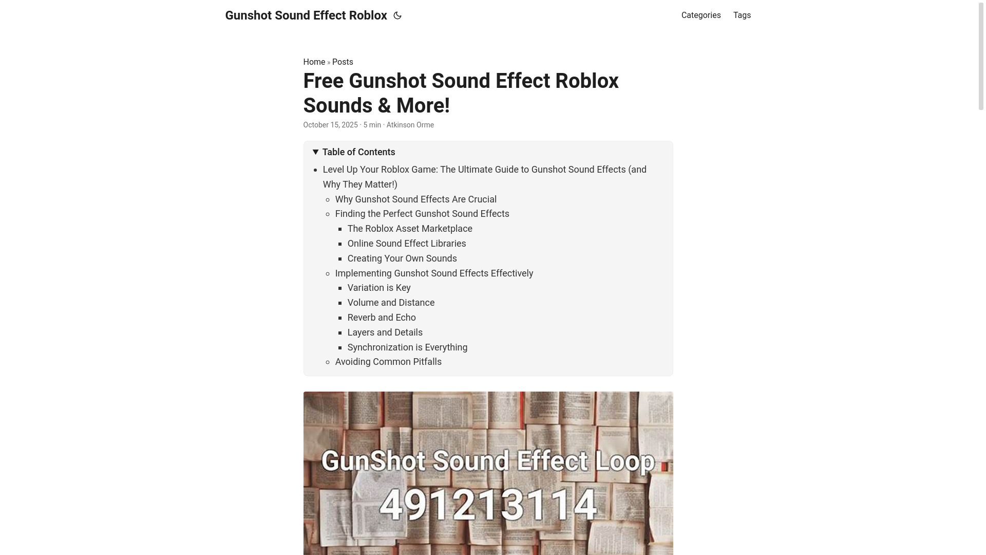 website screenshot of https://gunshot-sound-effect-roblox.pages.dev/