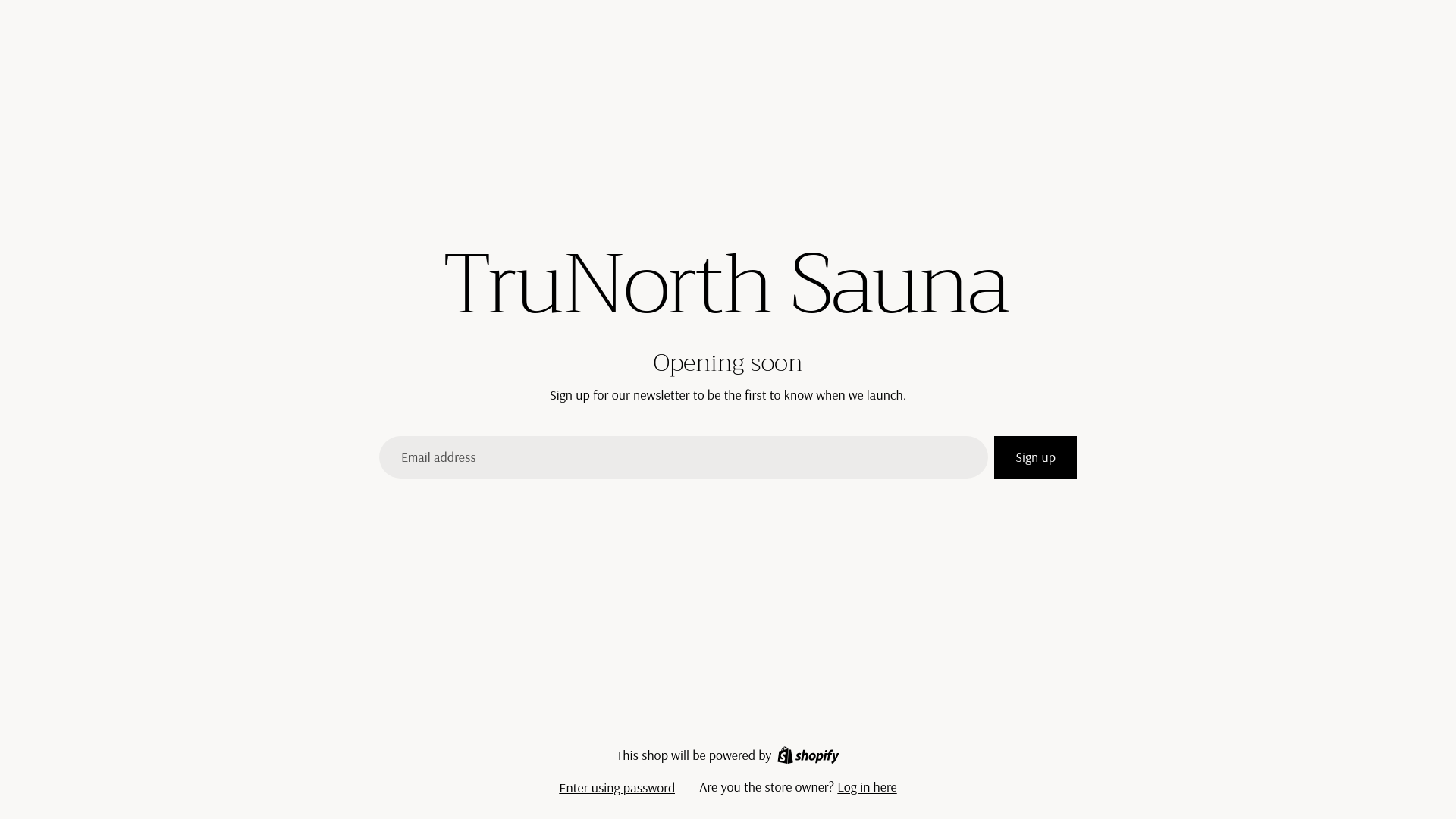 website screenshot of https://trunorthsauna.ca/