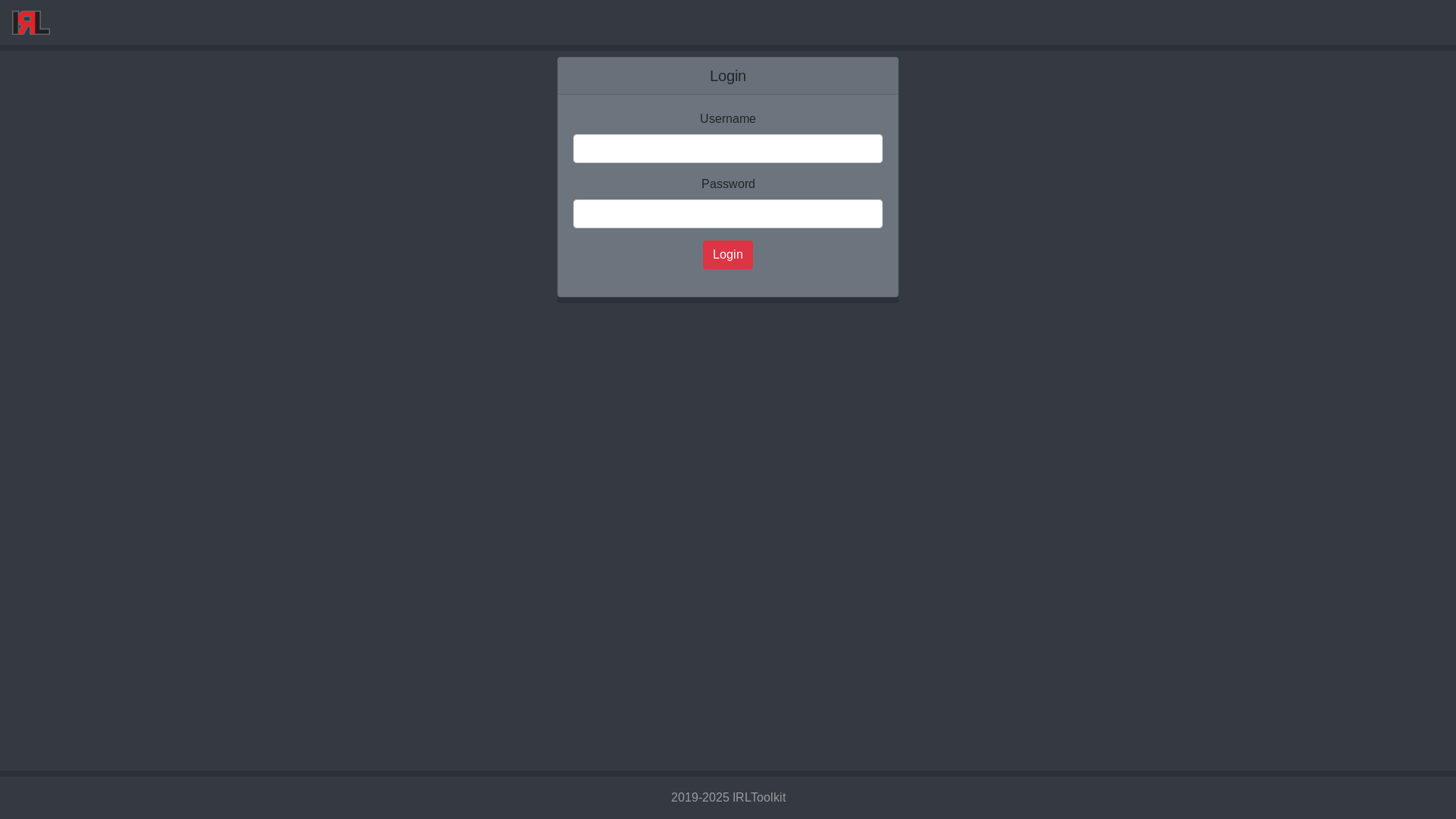 website screenshot of https://irl.run/#