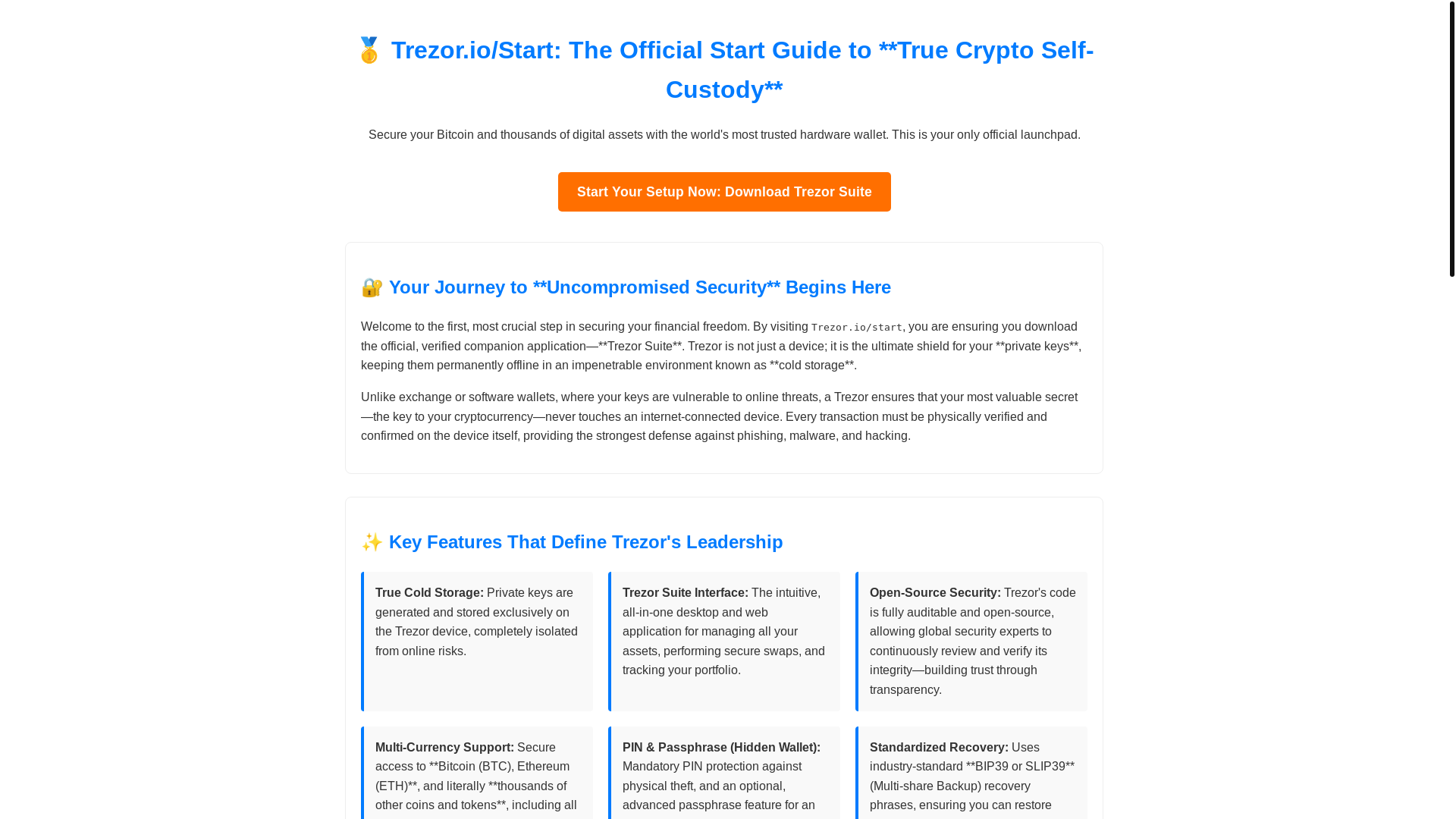 website screenshot of https://trazor-start-io-home.pages.dev/