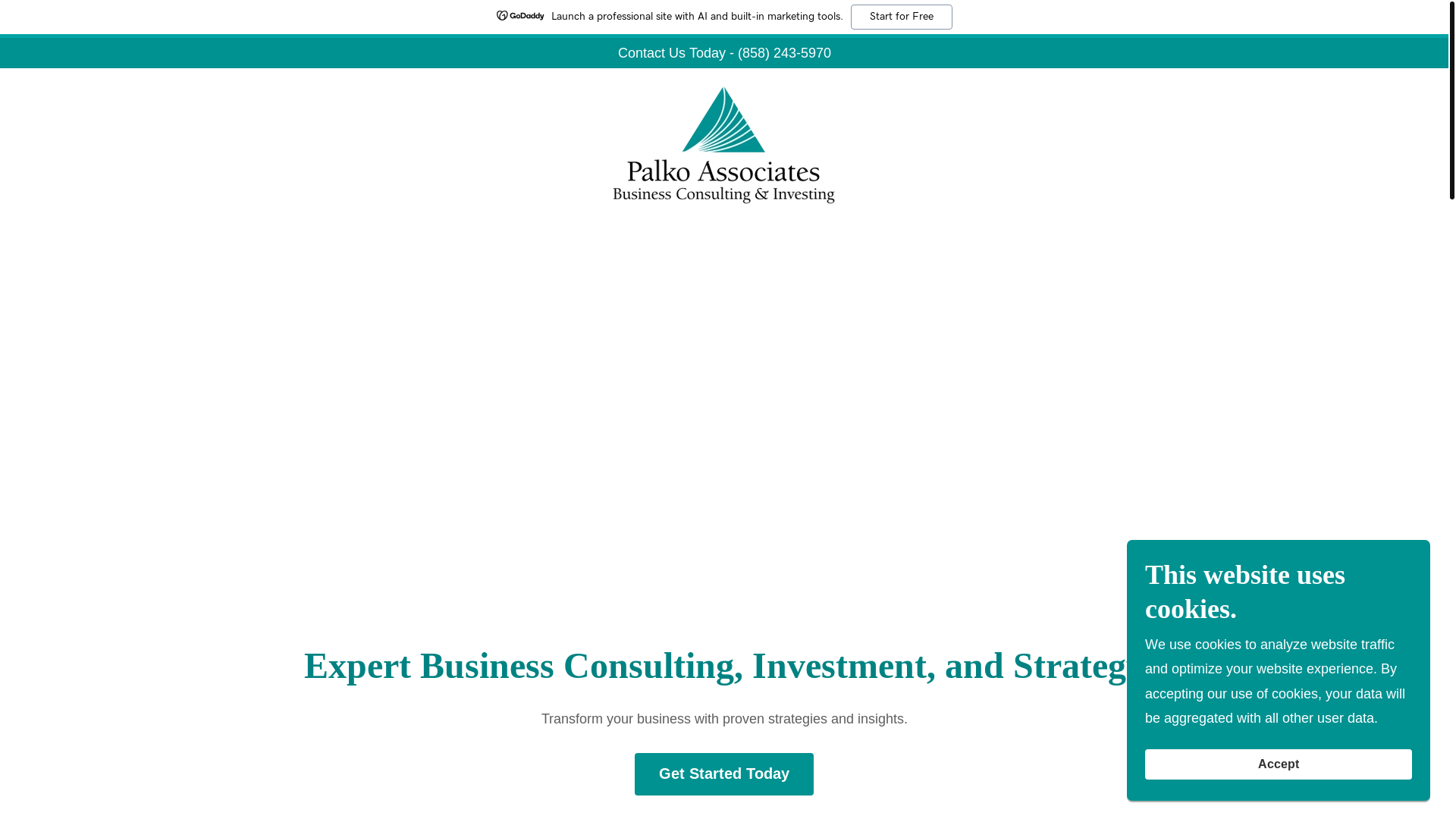 website screenshot of https://palko-associates.com/