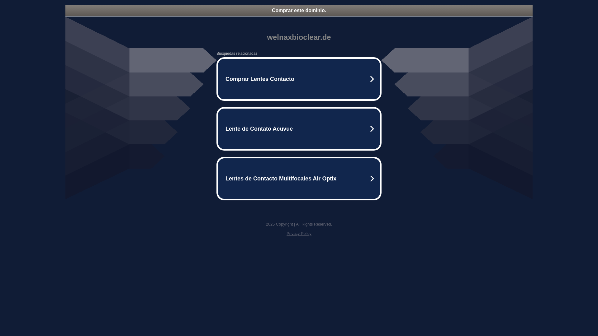 website screenshot of https://welnaxbioclear.de/