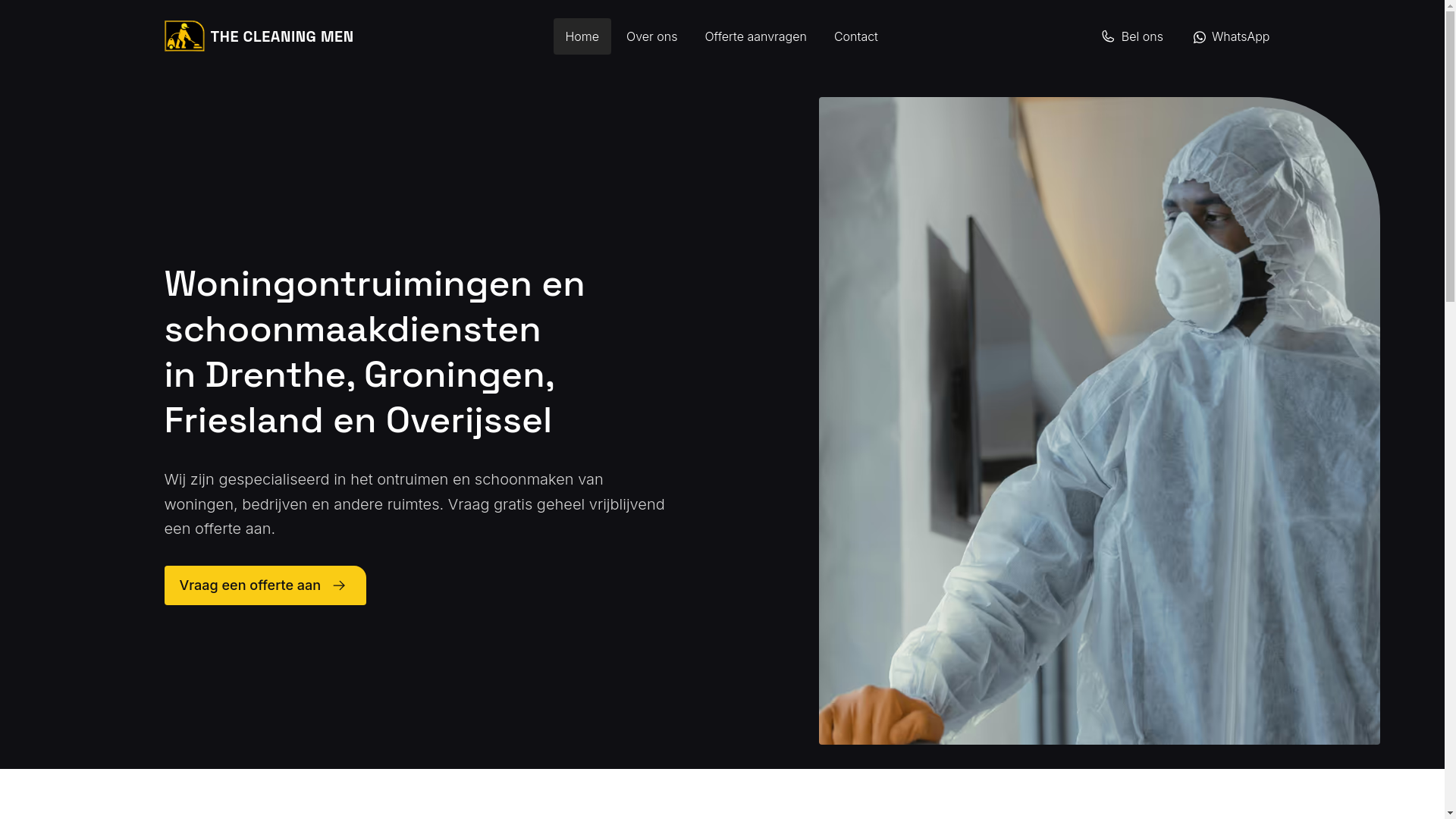 website screenshot of https://thecleaningmen-nl.pages.dev/