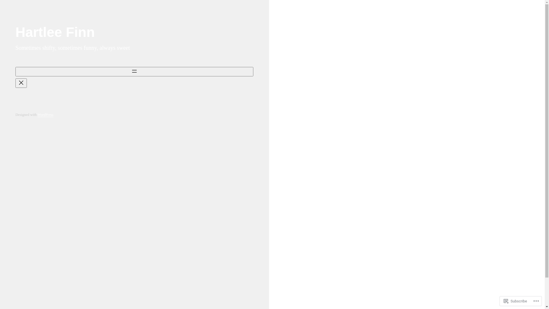 website screenshot of https://hartleefinn.blog/