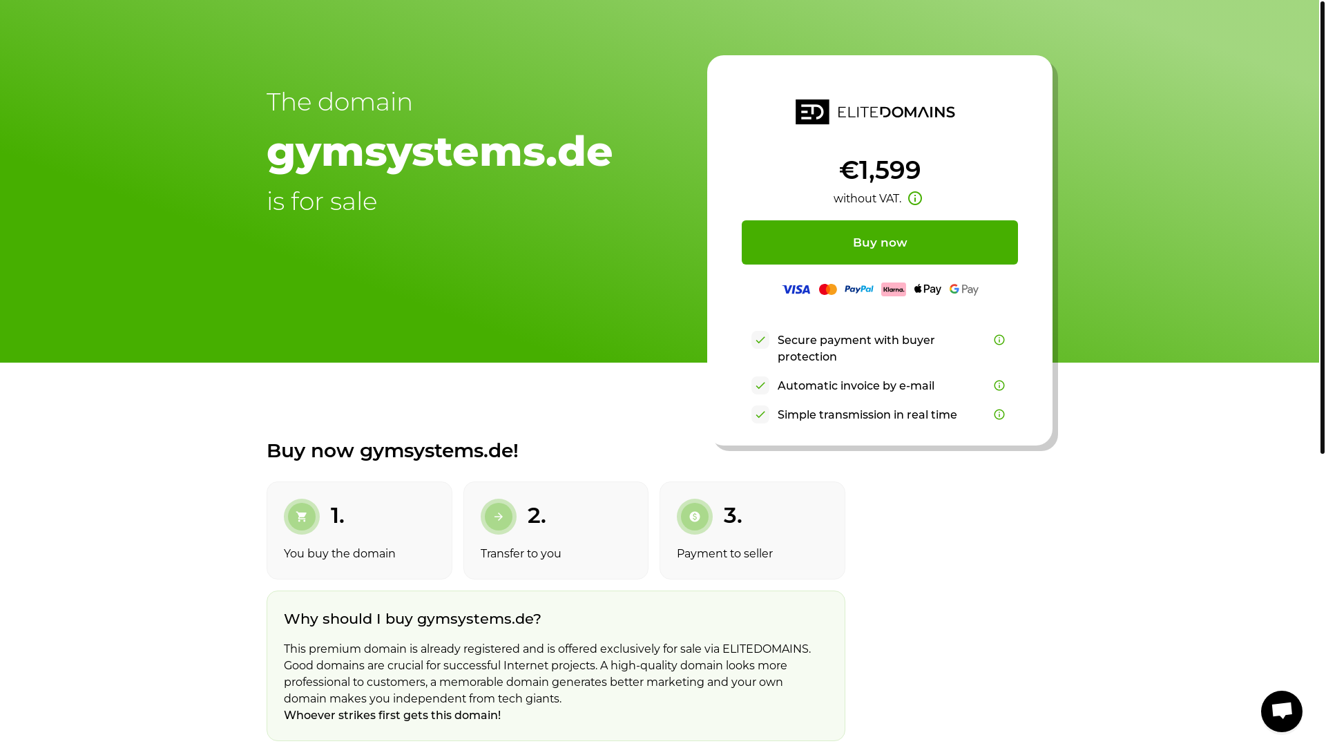website screenshot of https://gymsystems.de/