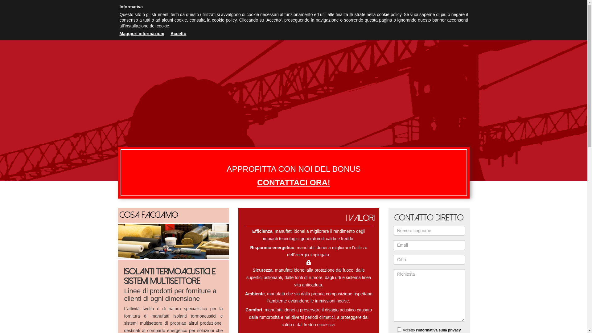 website screenshot of https://isolantigeniura.it/