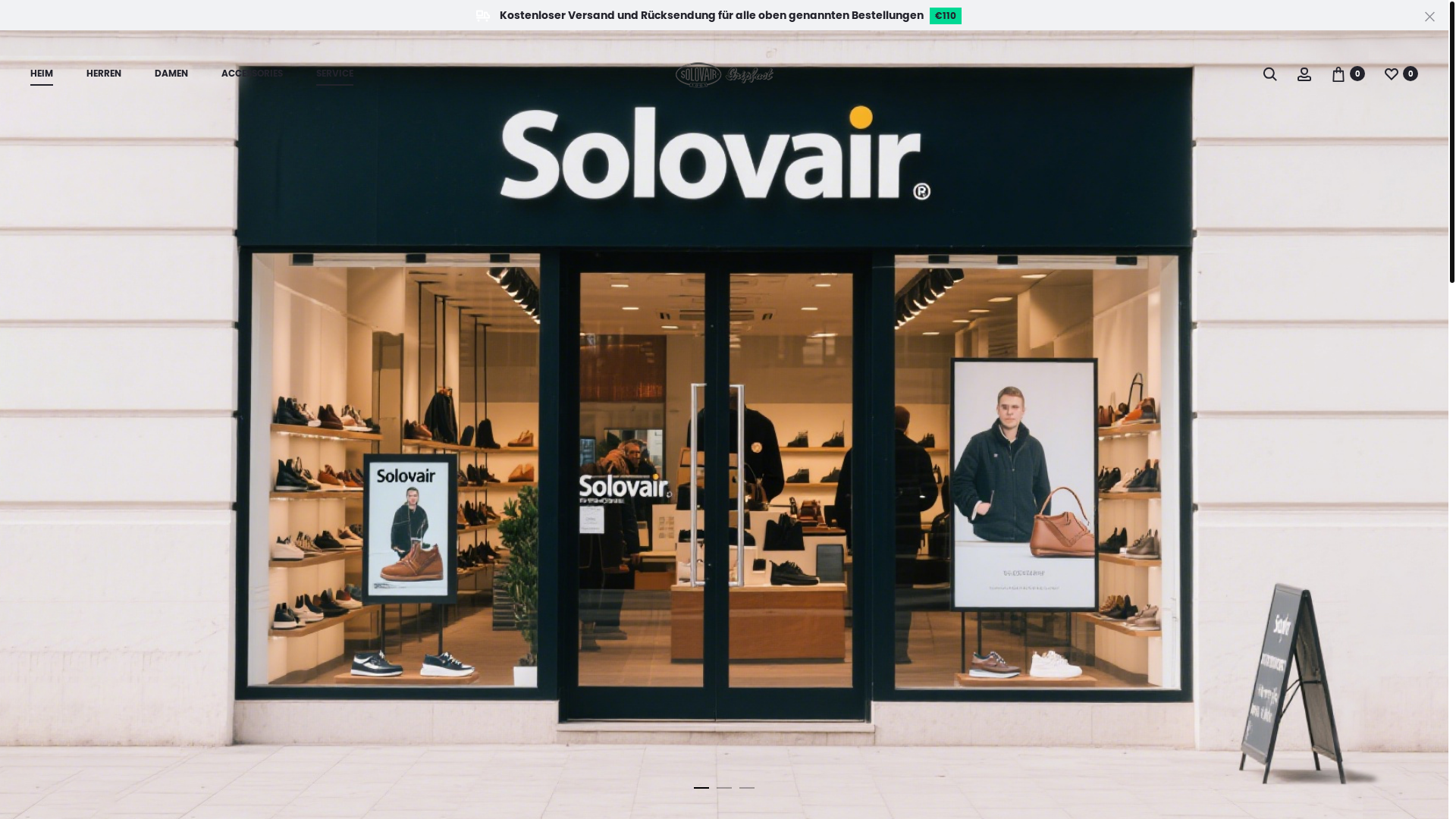 website screenshot of https://www.solovairs.com.de/