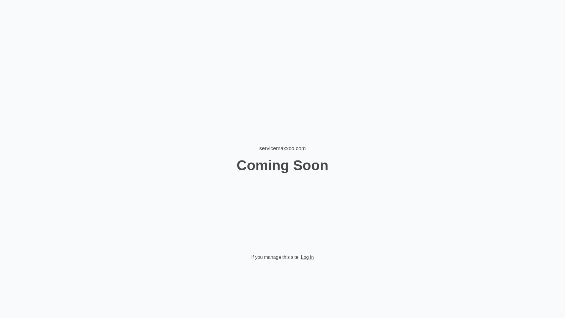 website screenshot of https://servicemaxxco.com/