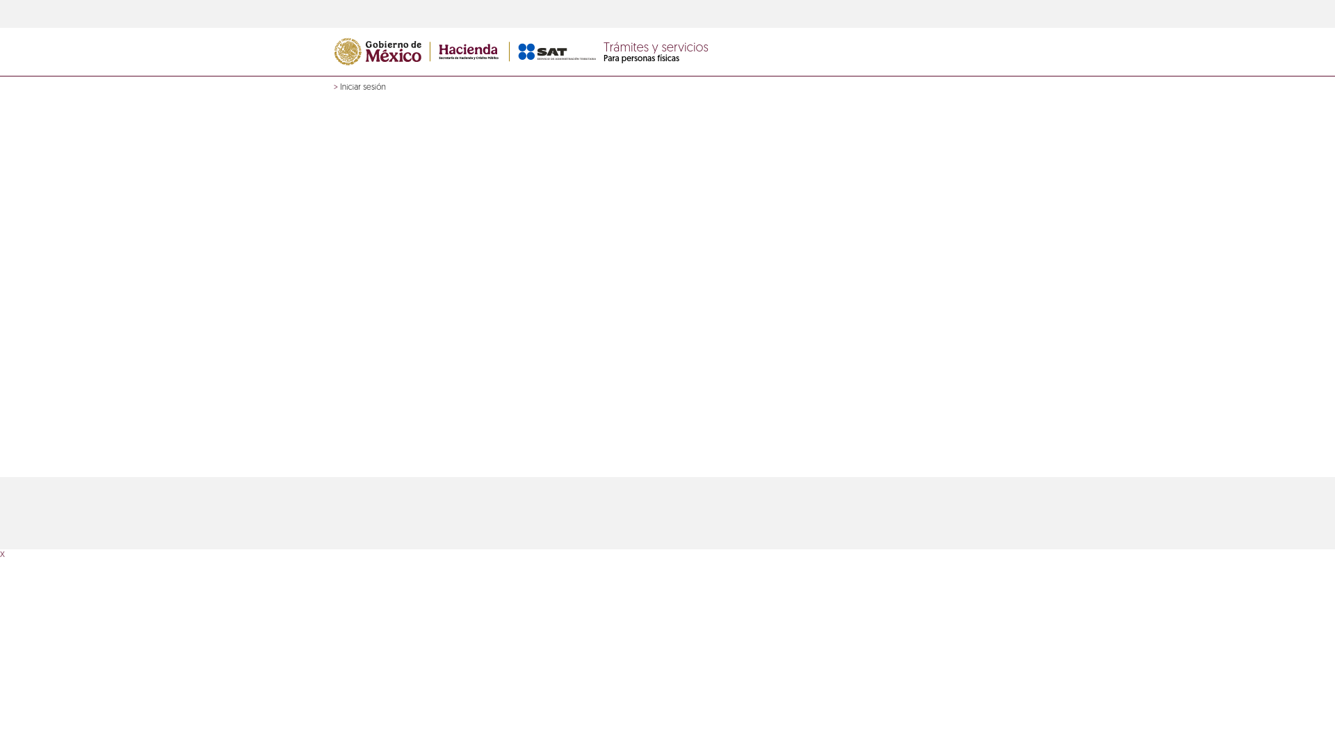 website screenshot of https://wwwmat.sat.gob.mx/personas/iniciar-sesion