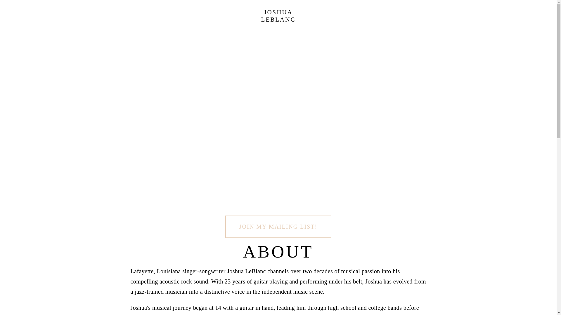 website screenshot of https://joshua-leblanc.com/