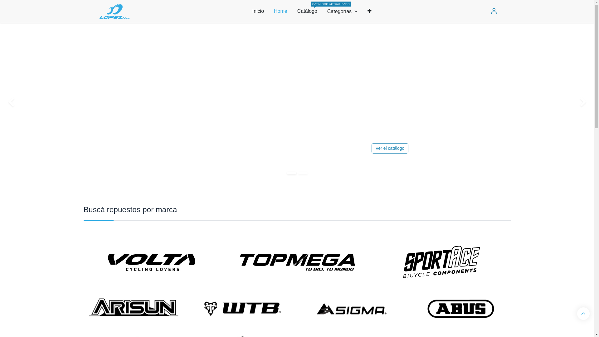 website screenshot of https://lopezbicipartes.com.ar/