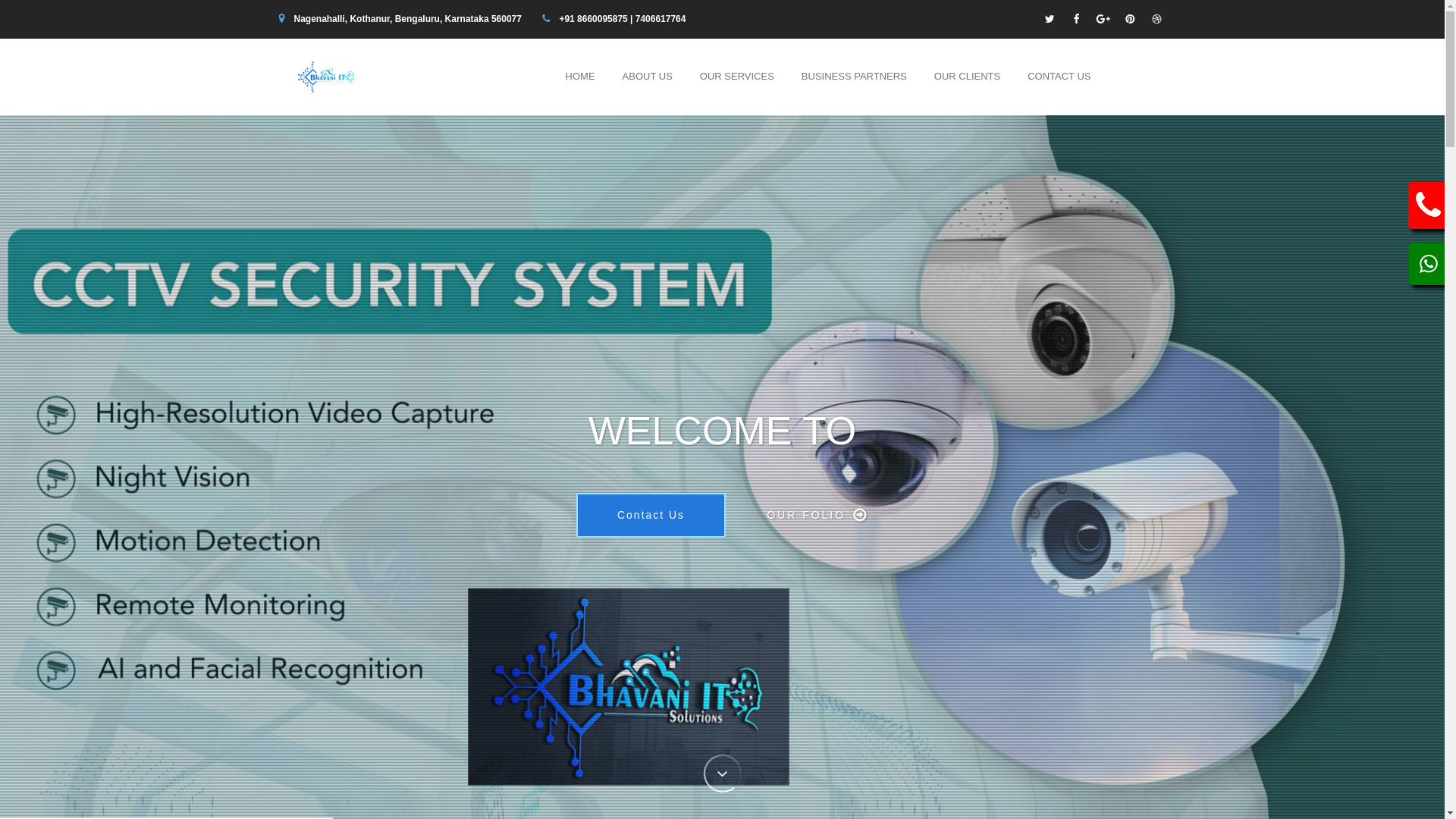 website screenshot of https://bhavaniit.in/