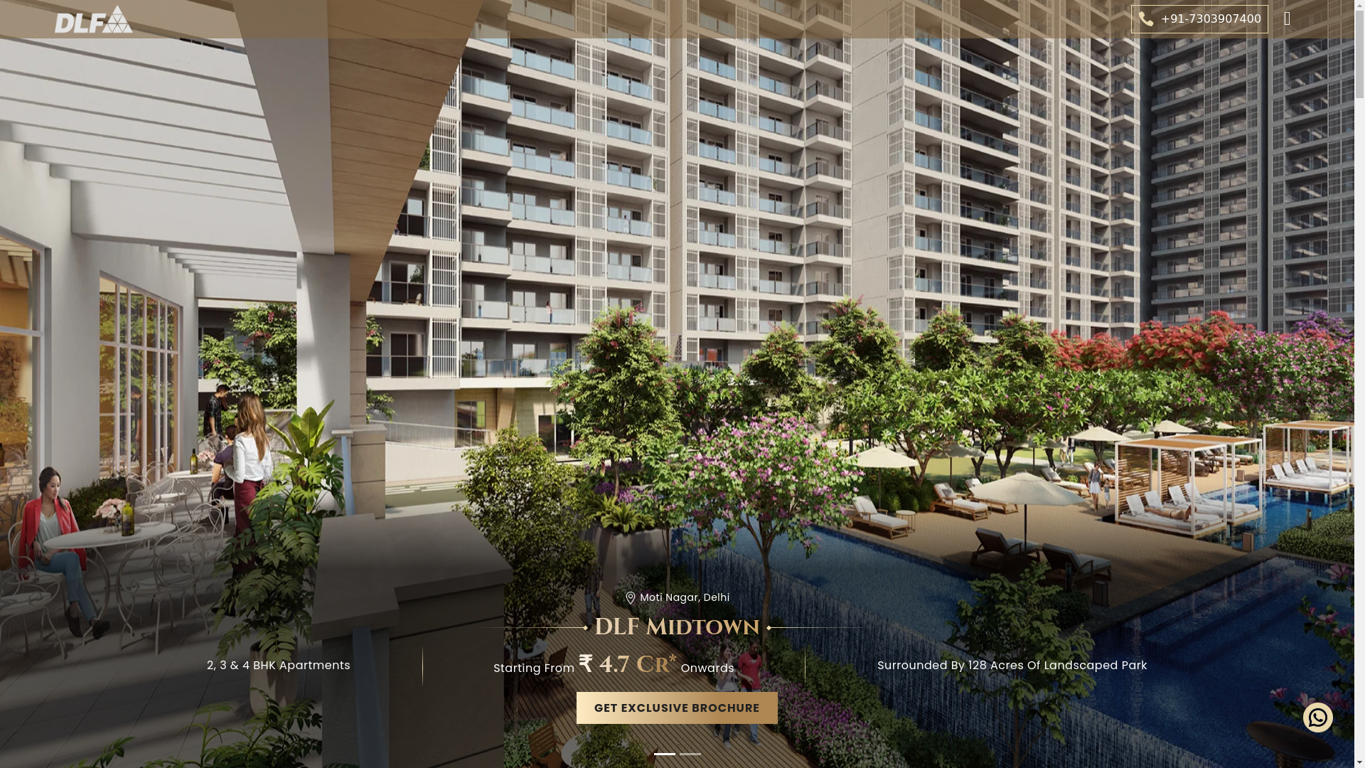 website screenshot of https://dlfindia-properties.com/