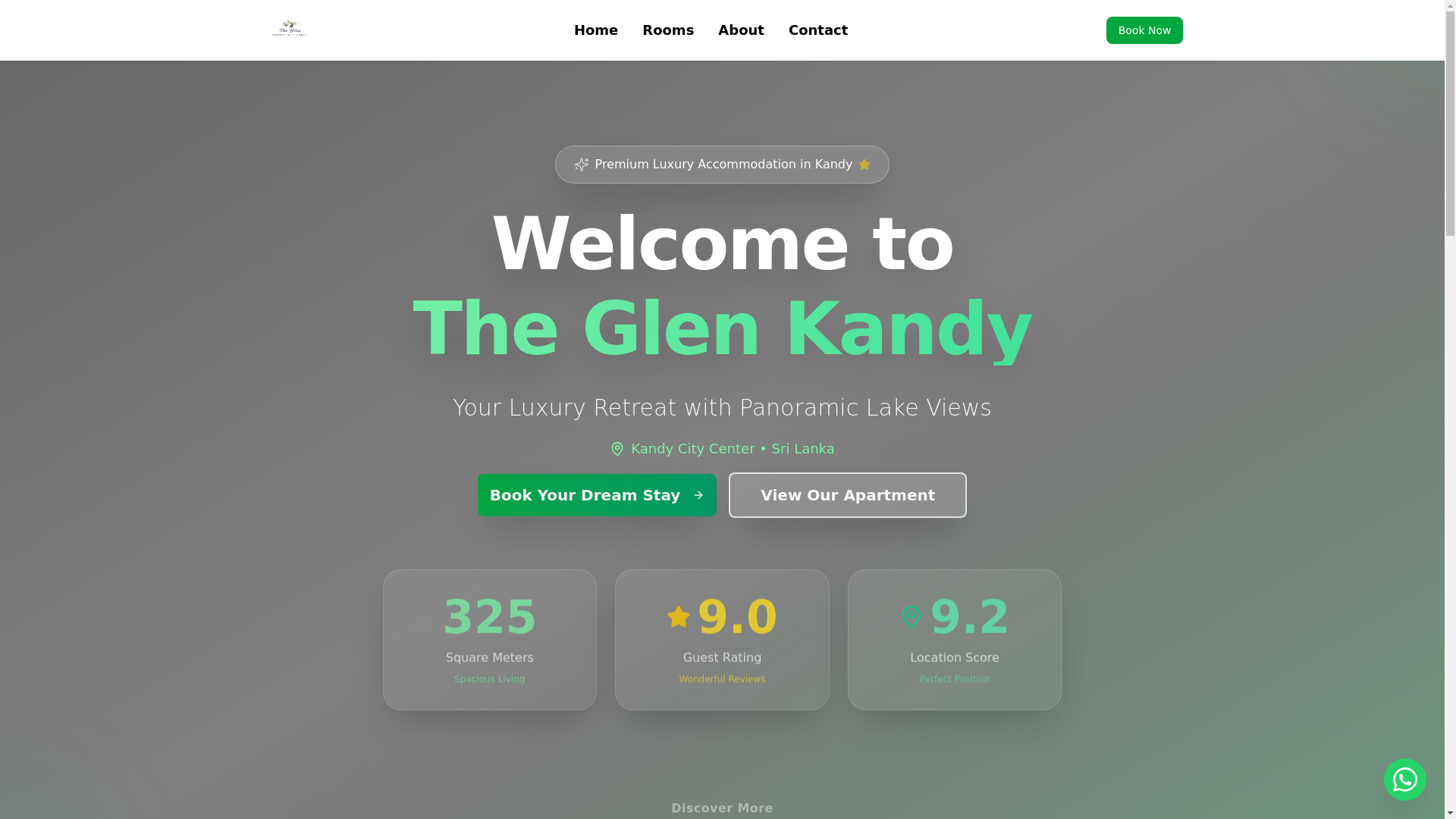 website screenshot of https://theglenkandy.com/