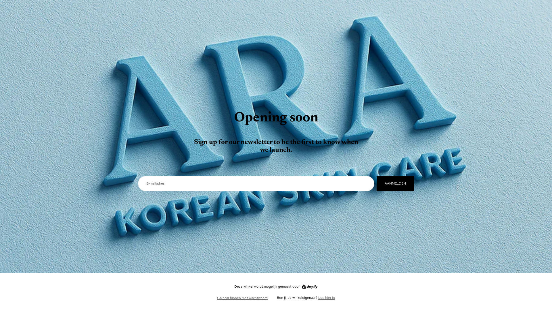 website screenshot of https://araskincare.shop/
