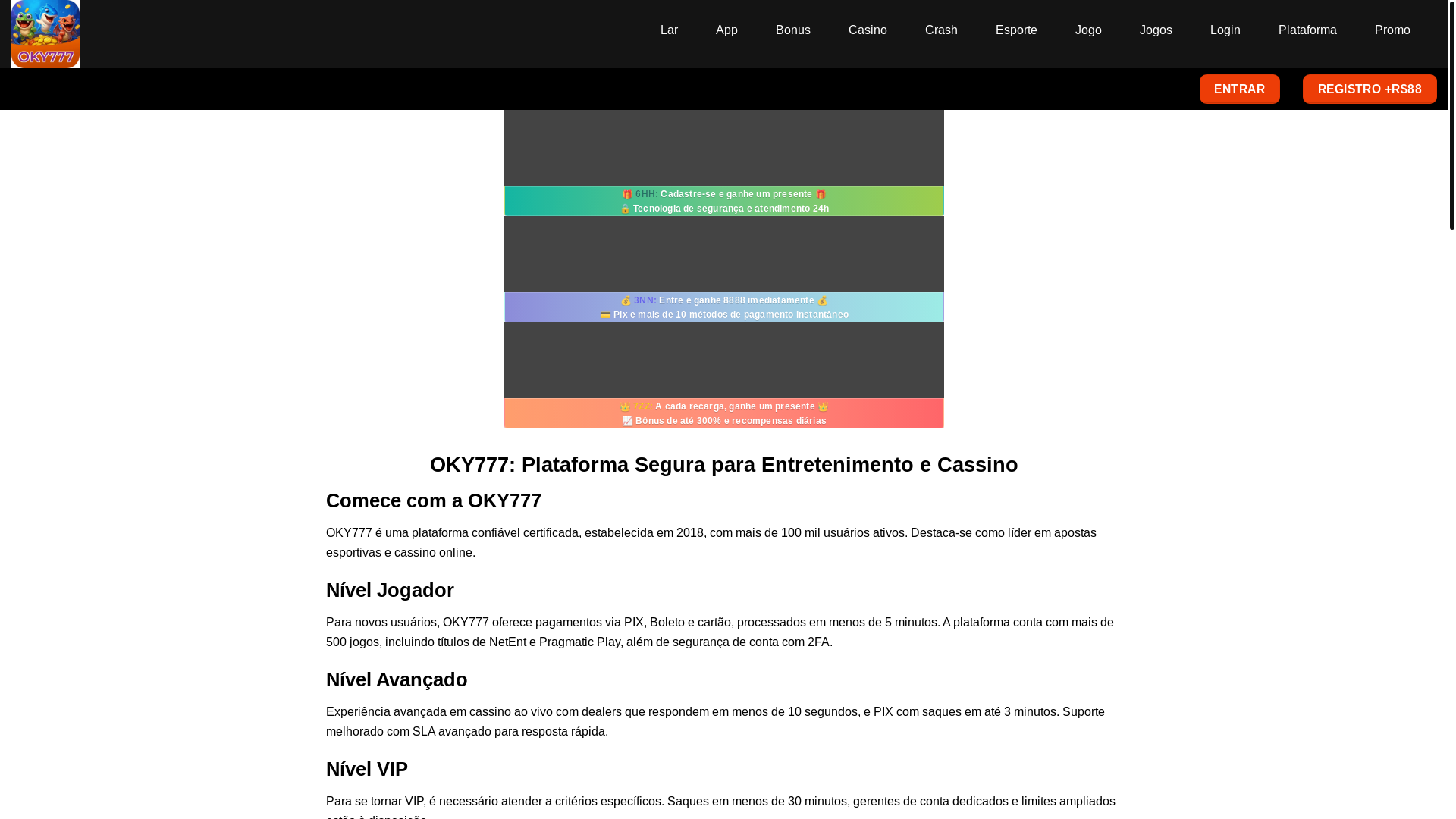 website screenshot of https://oky777i.com/