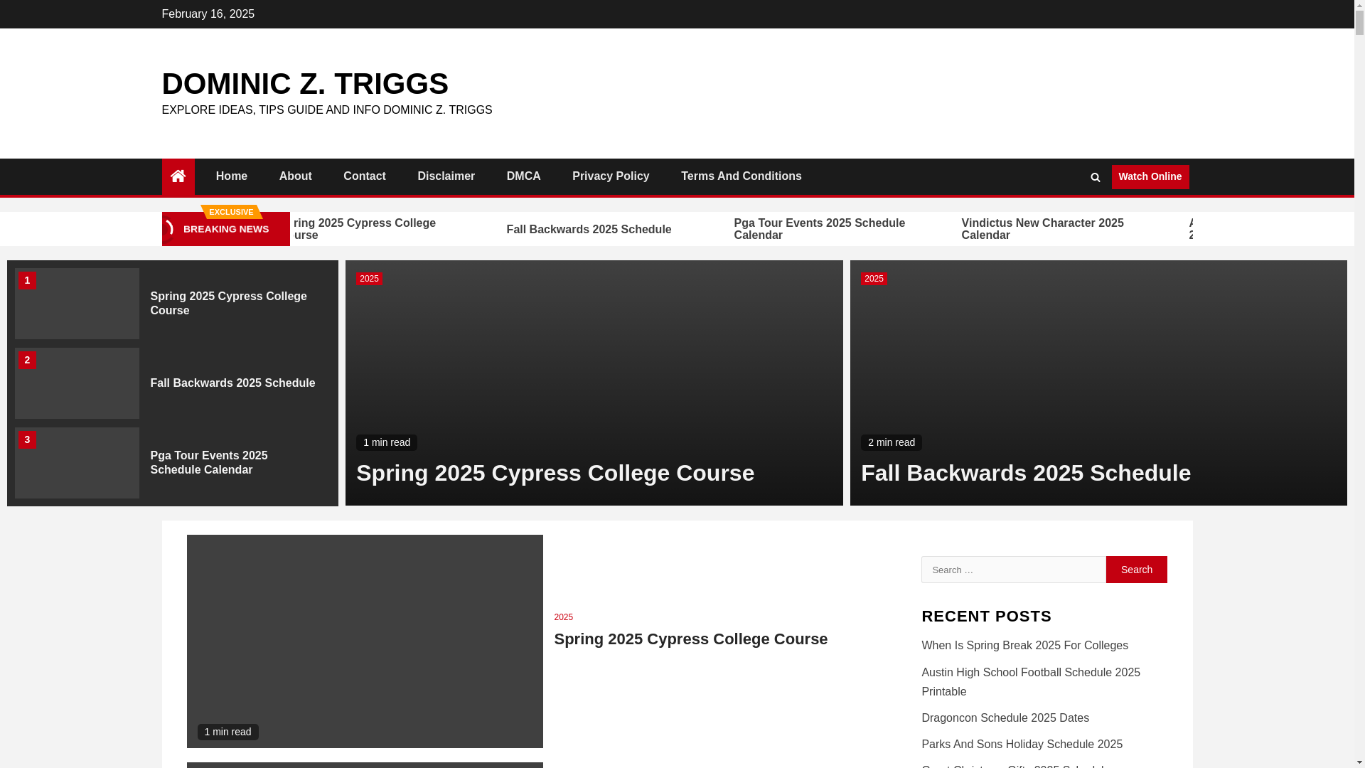 website screenshot of https://dominicztriggs.pages.dev/