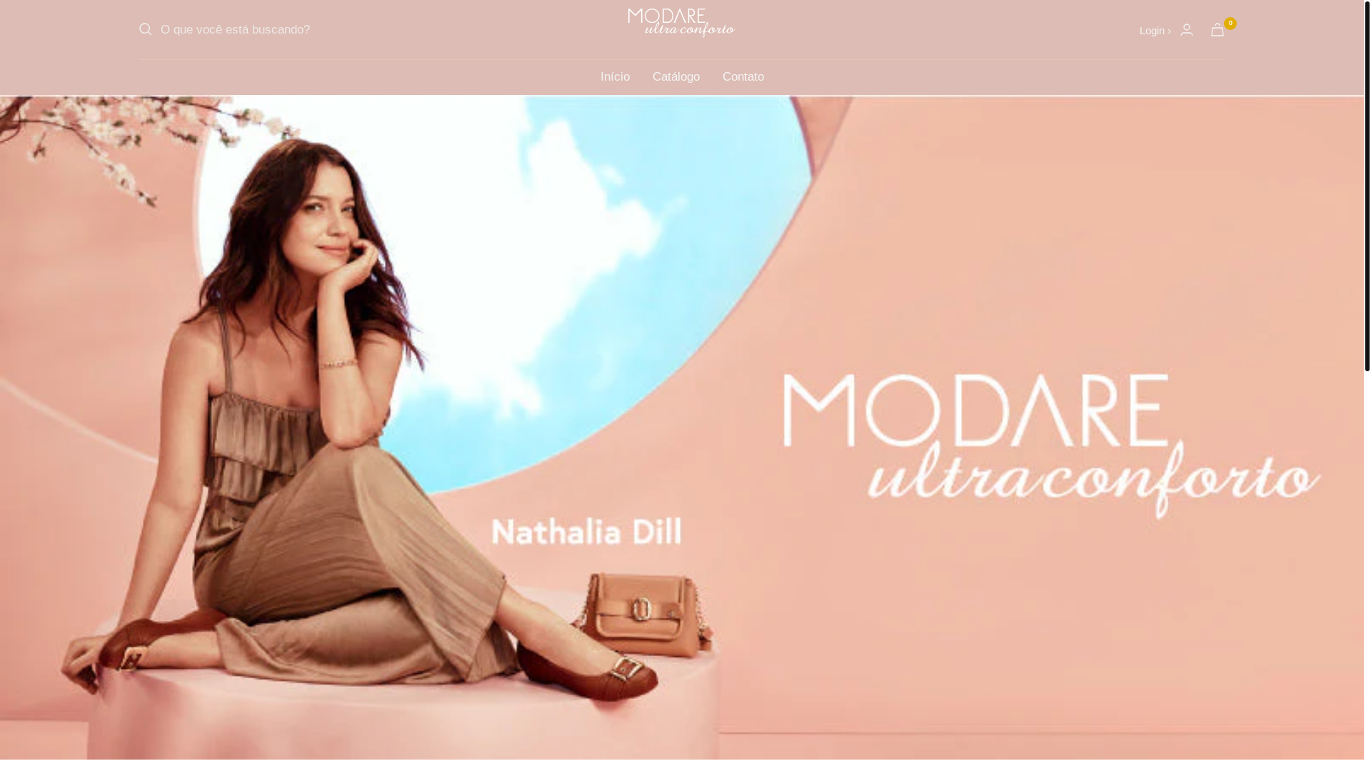 website screenshot of https://modareultraconfort50anos.com.br/