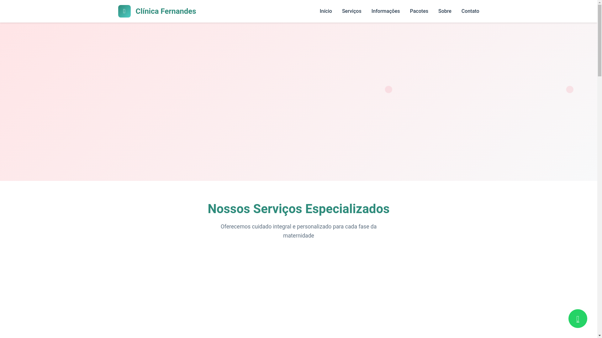 website screenshot of https://clinica-fernandes-app-prophet.pages.dev/