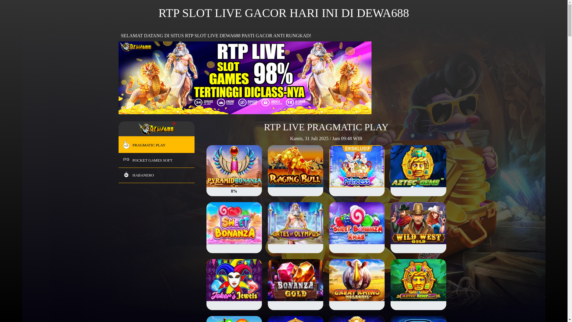 website screenshot of https://rtpluckydewa688.space/