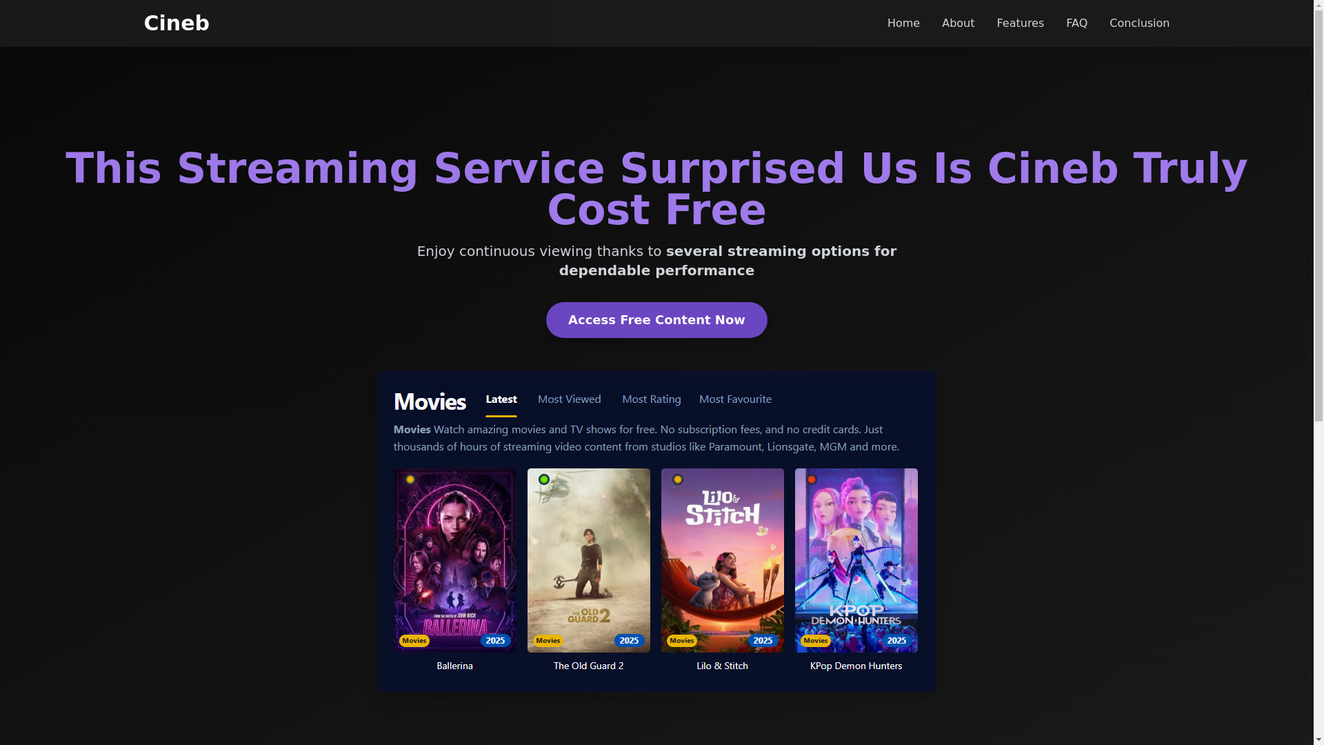 website screenshot of https://cineb-uie4.pages.dev/