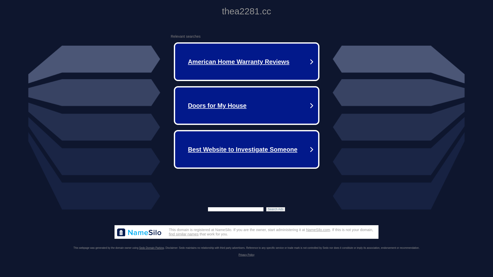 website screenshot of https://thea2281.cc/