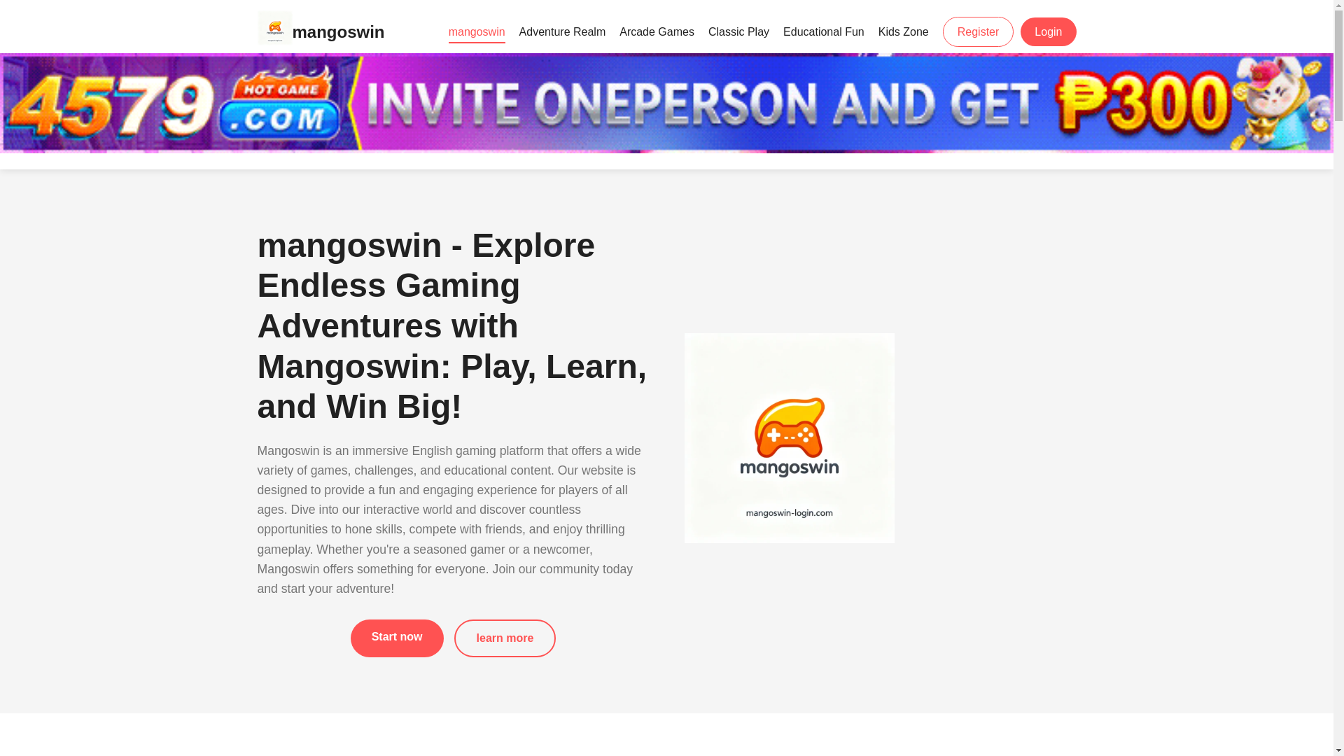 website screenshot of https://mangoswin-login.com/