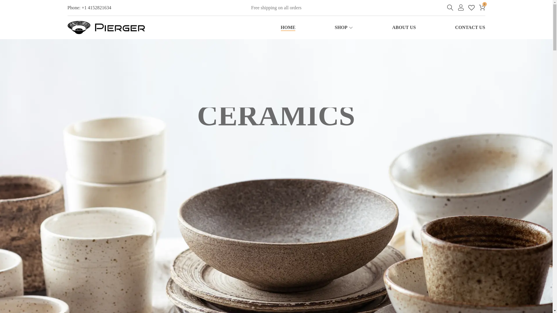 website screenshot of https://handmadeceramics.site/